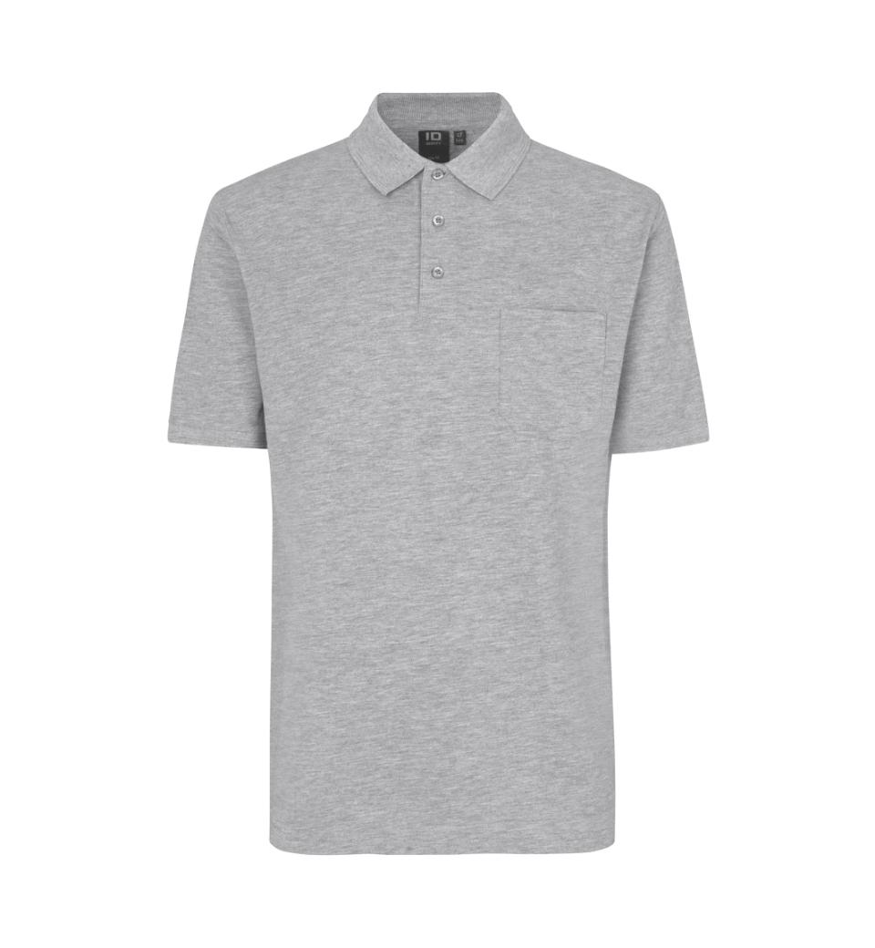 Poloshirt Klassisch Herren 180 g/m² ID Identity® Grau Meliert 4XL