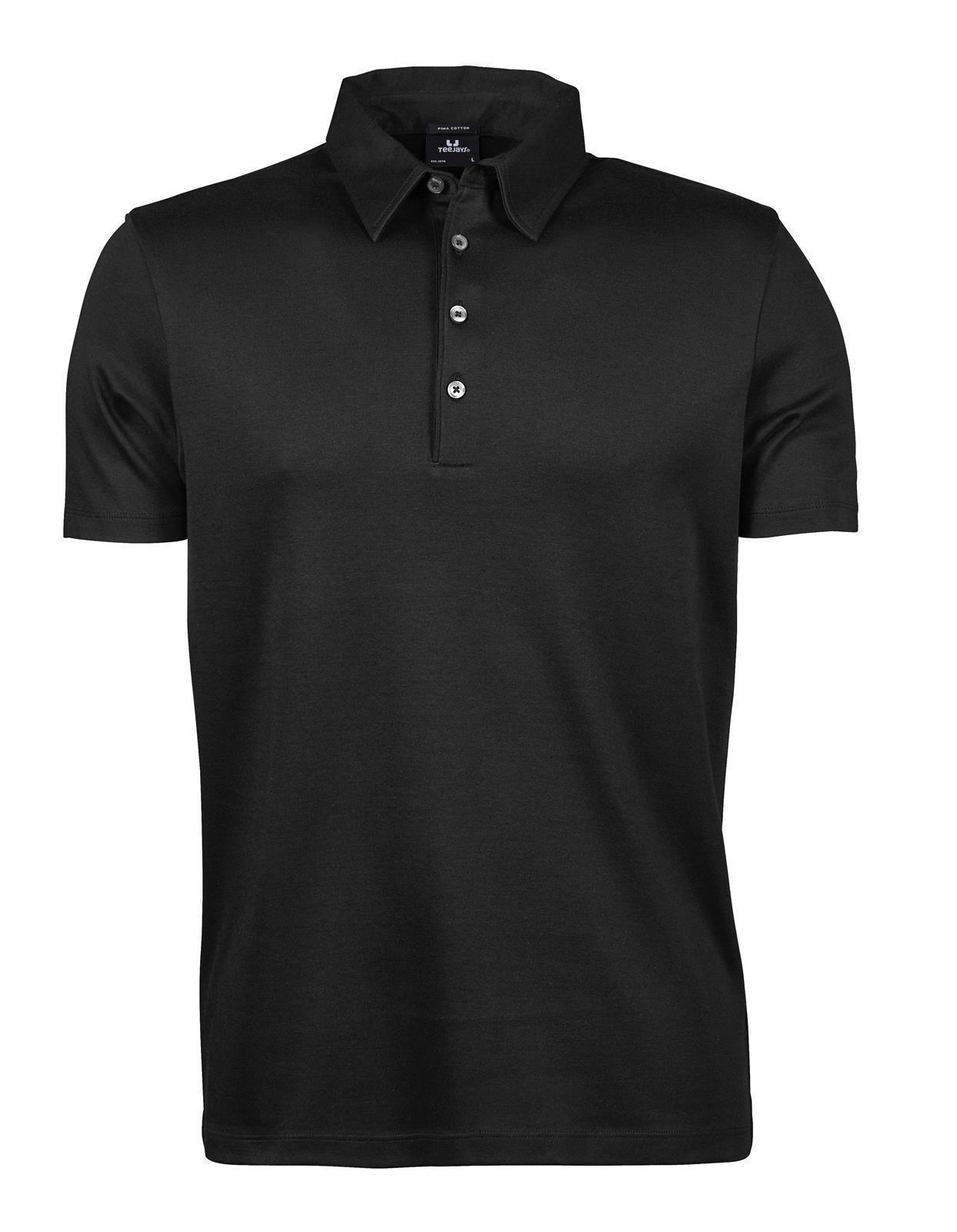 Pima Cotton Polo Tee Jays® Black S