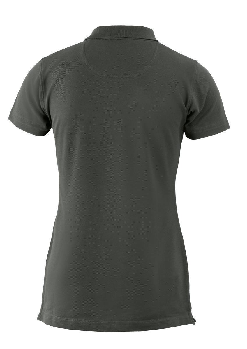 Ladies V-Neck Organic Cotton Polo Shirt Harvard 230 g/m² Nimbus® Olive XL