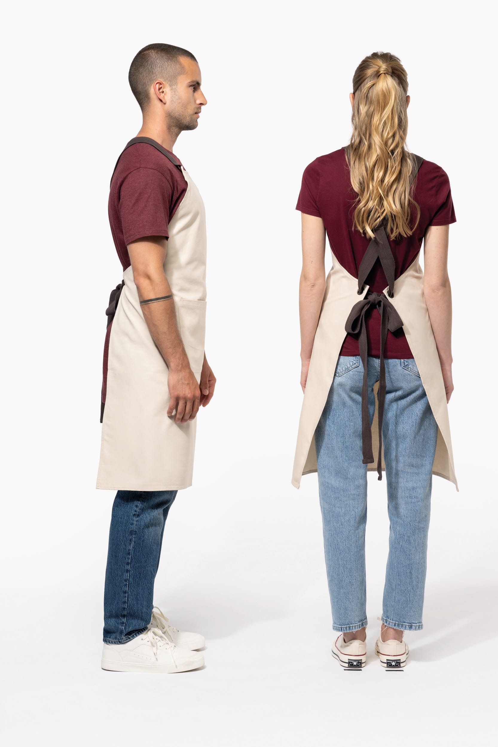 Organic cotton apron 90 x 76 cm Kariban® Black