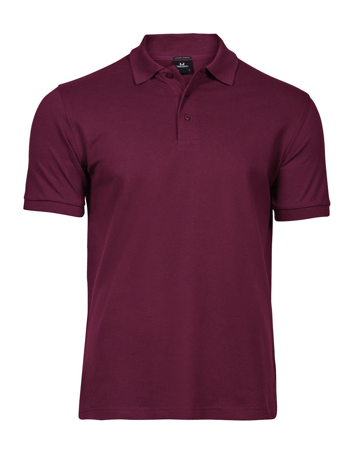 Damen Luxury Stretch Polo Tee Jays® Wine 3XL