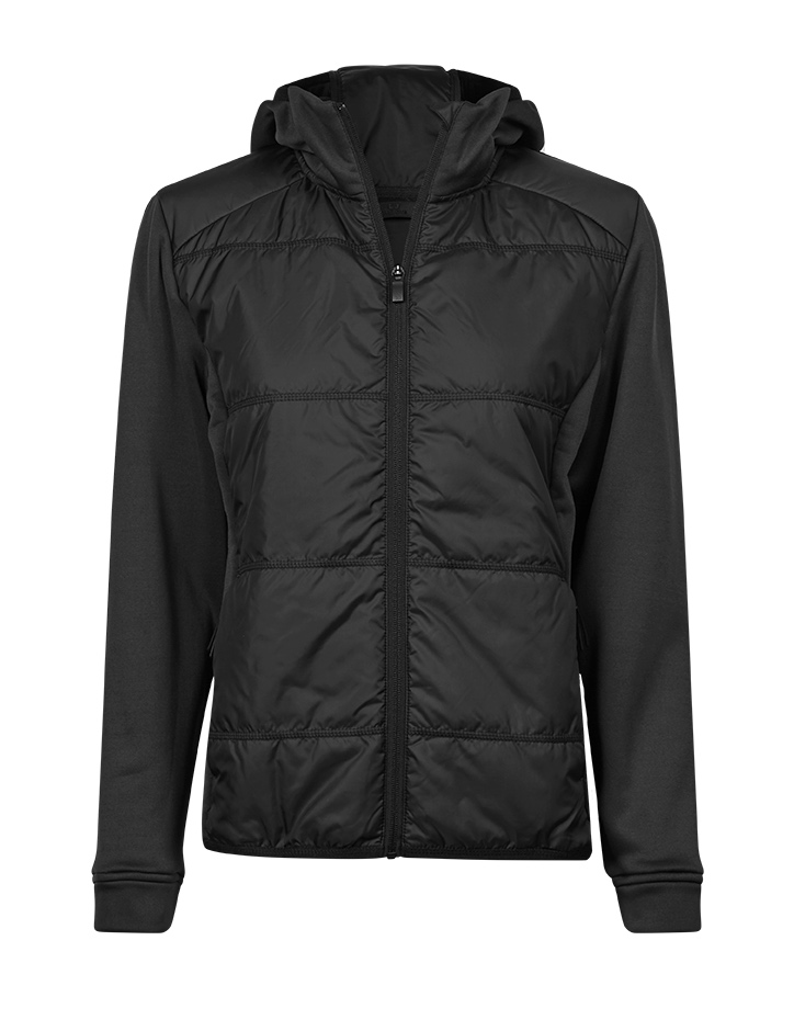 Women's Hybrid-Stretch Hooded Jacket Tee Jays® Black / Black S