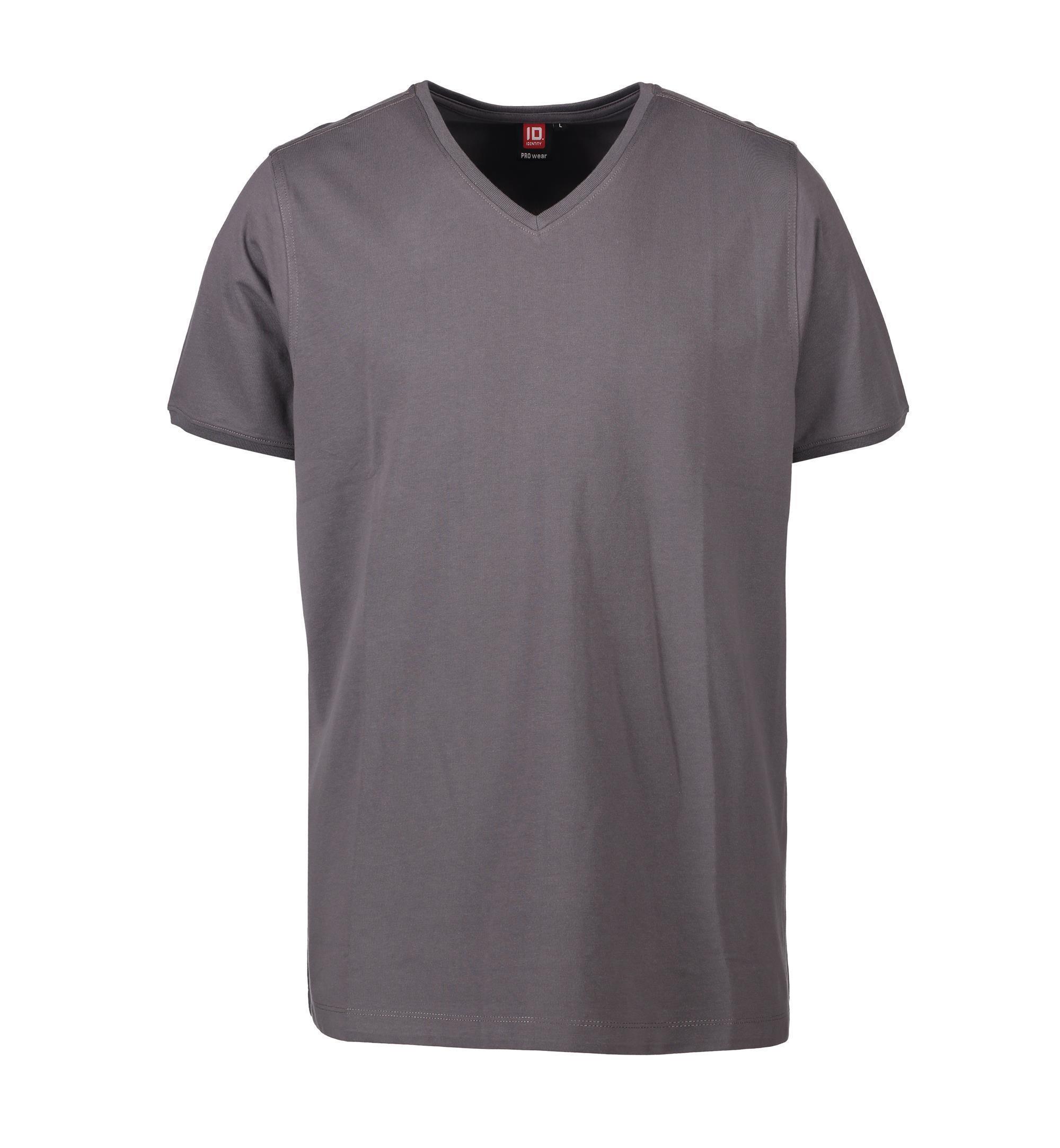 PRO Wear work T-shirt V-neck CARE 220 g/m² ID Identity® Silver M