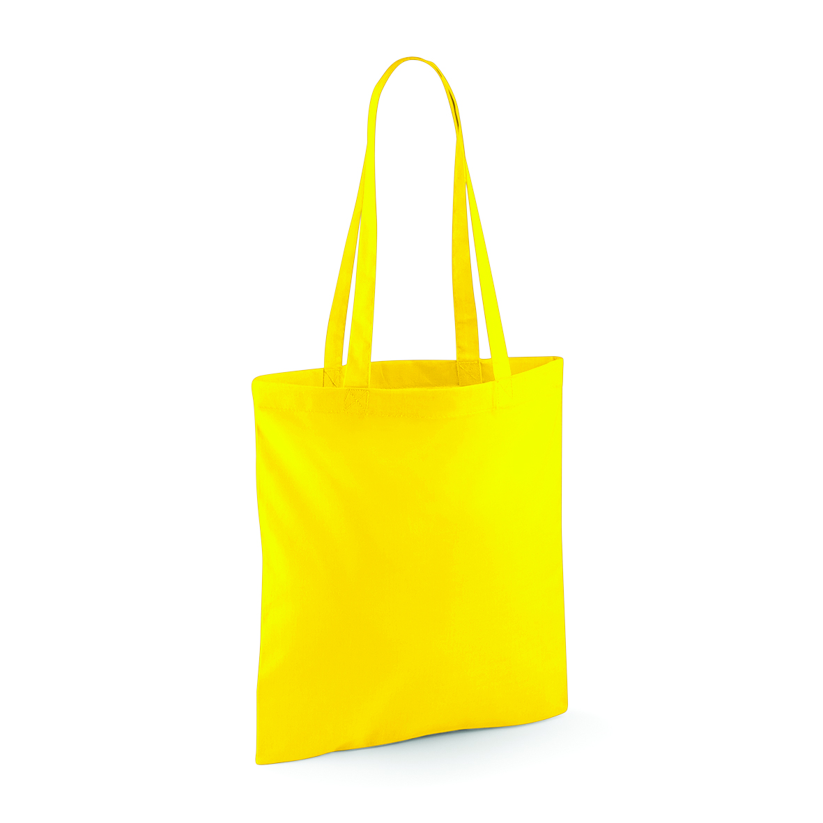 Baumwolltasche lange Henkel 38 x 42 cm Westford Mill® Yellow