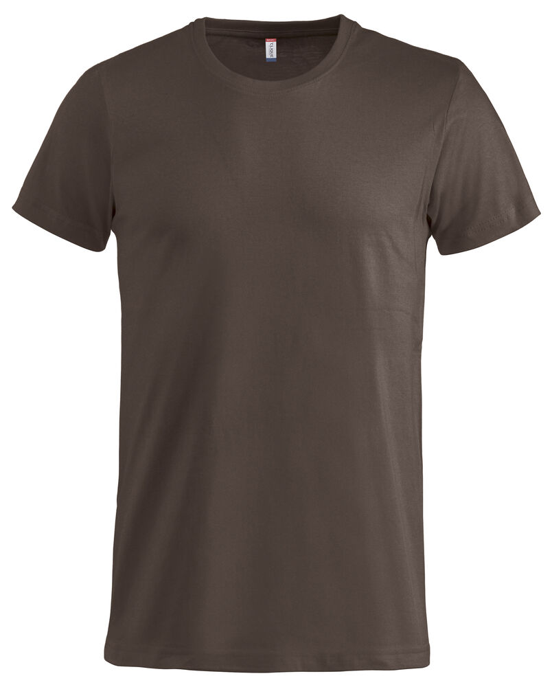 Basic T-Shirt Clique® Dunkles Mocca 825 4XL