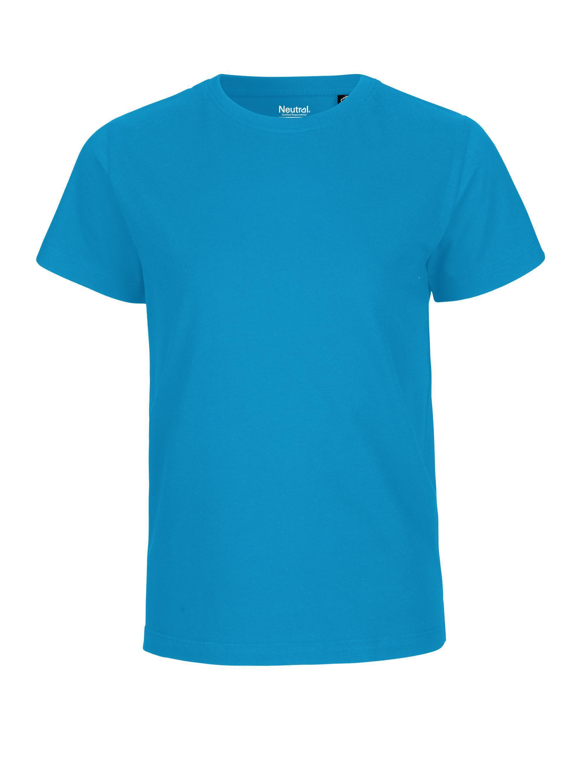 Organic Fairtrade kids T-Shirt 155 g/m² Neutral® Sapphire 140/146 cm