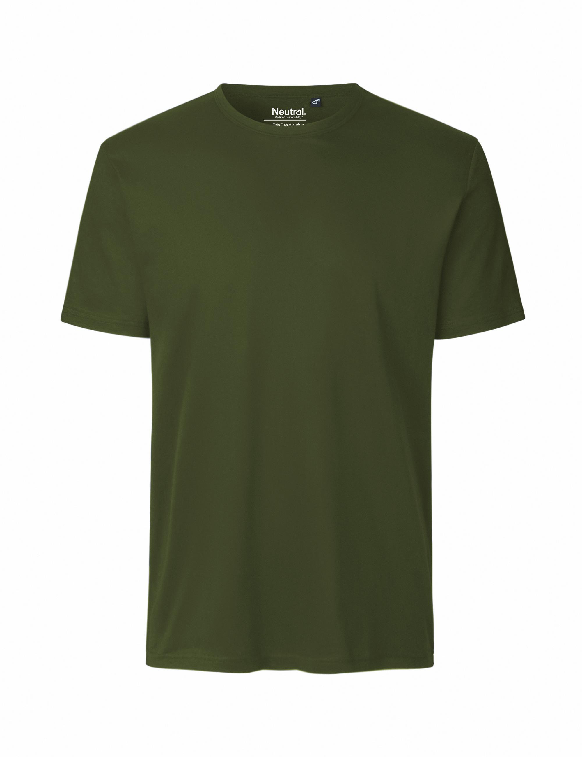 Fairtrade Organic Men's Interlock T-Shirt 220 g/m² Neutral® Military L