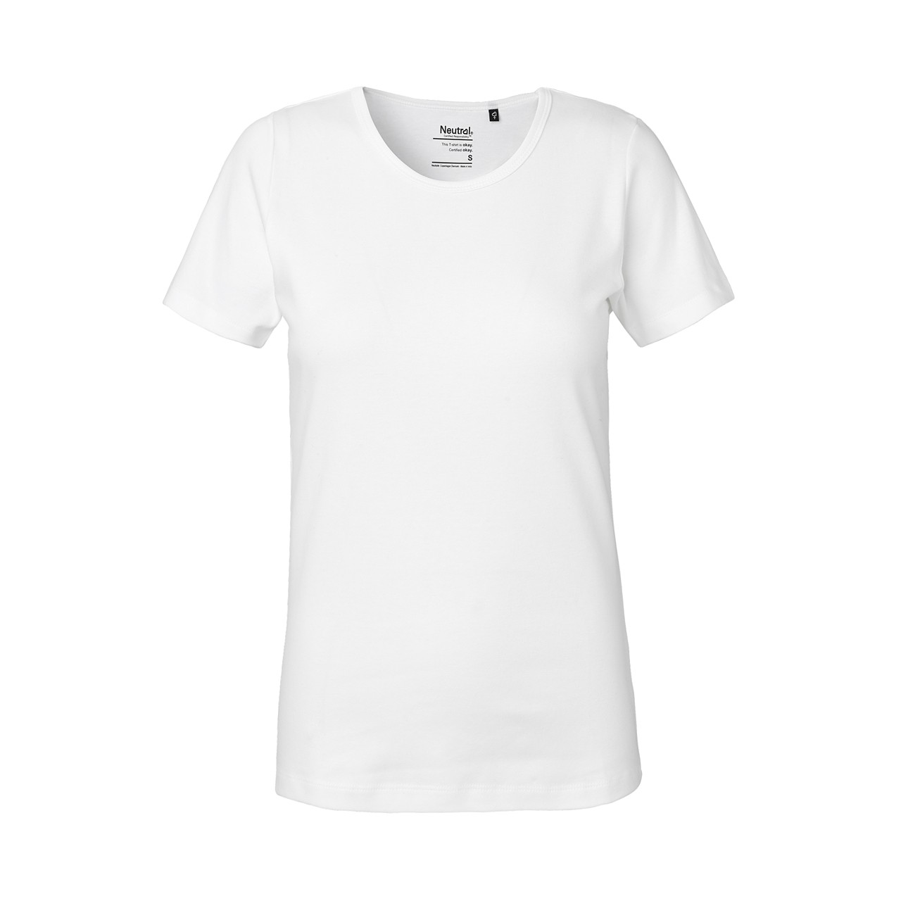 Fairtrade Bio-Baumwoll-Damen Interlock T-Shirt 220 g/m² Neutral® White XXL