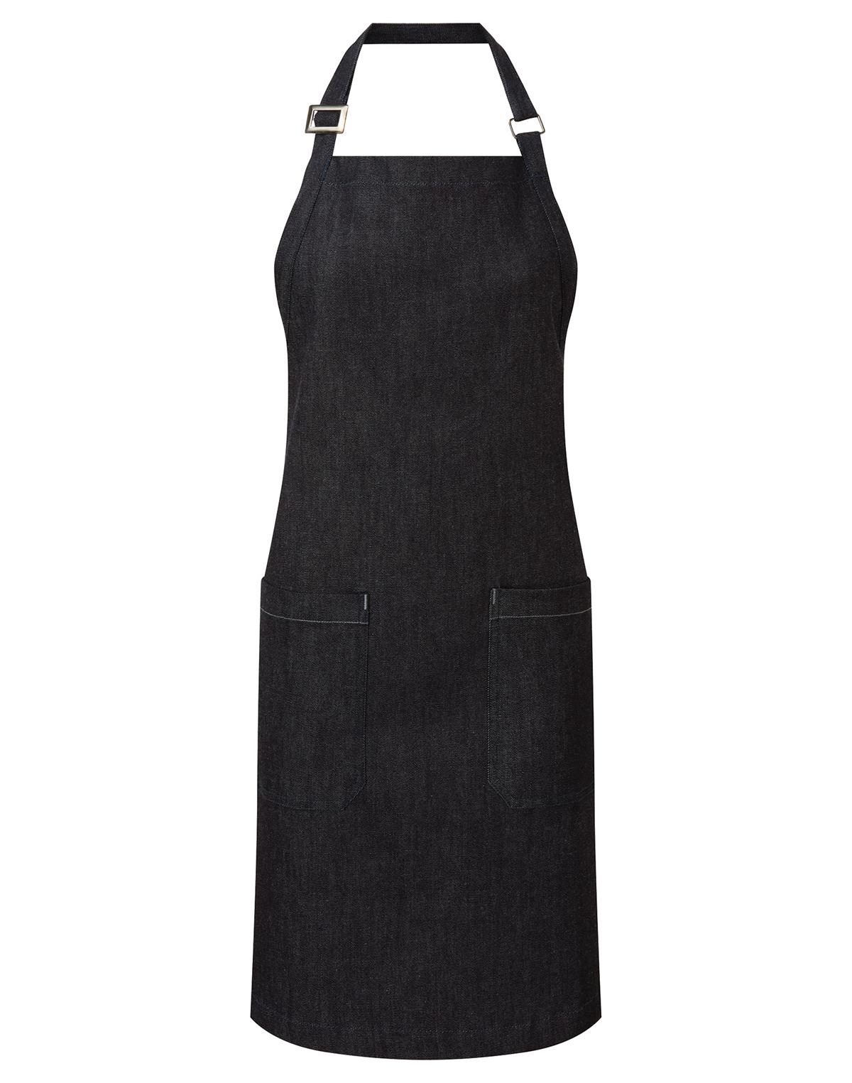 Sustainable denim bib apron 80 x 72 cm Premier® Indigo Denim