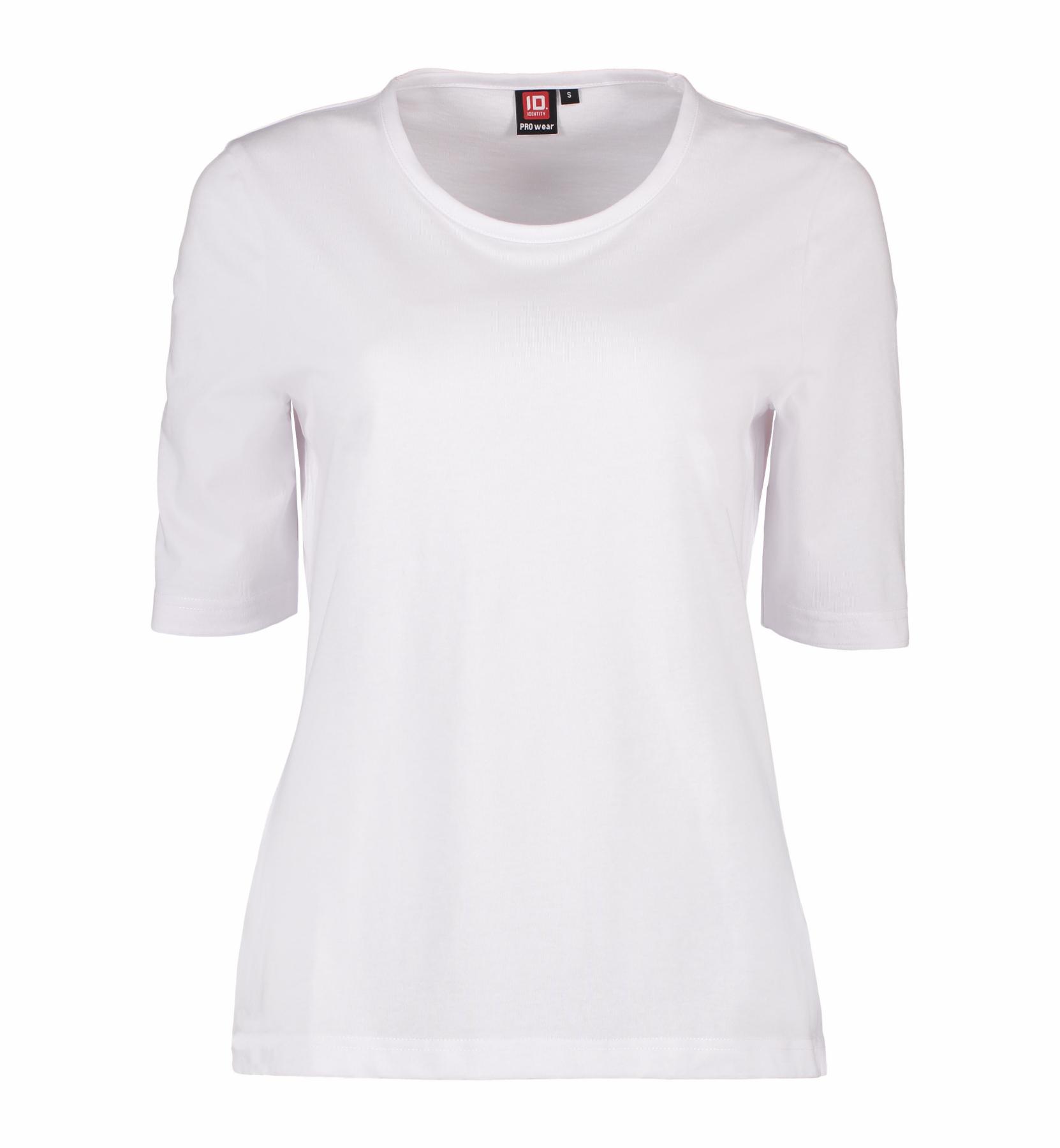 PRO Wear Damen Arbeits-T-Shirt 1/2 Ärmel 220 g/m² ID Identity® Weiss 5XL