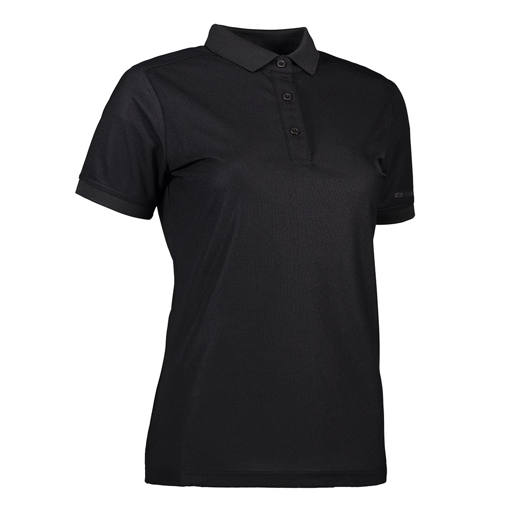 Damen Funktions Poloshirt 180 g/m² Geyser by ID® black XXL
