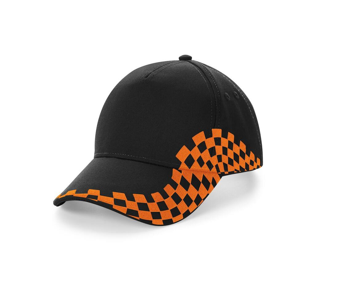 Grand Prix Cap Beechfield® Black/Orange