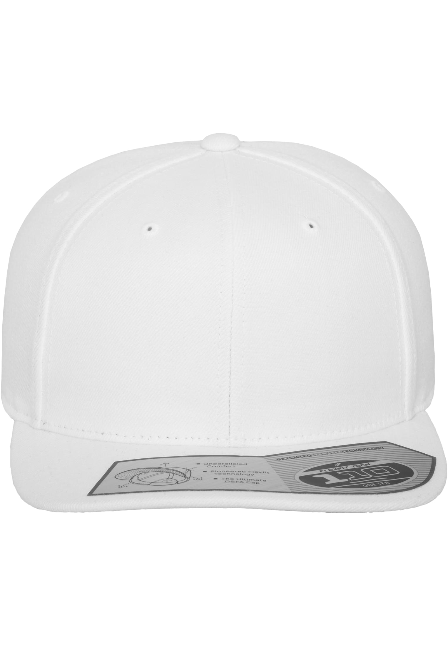 Fitted Snapback-Cap FLEXFIT® white