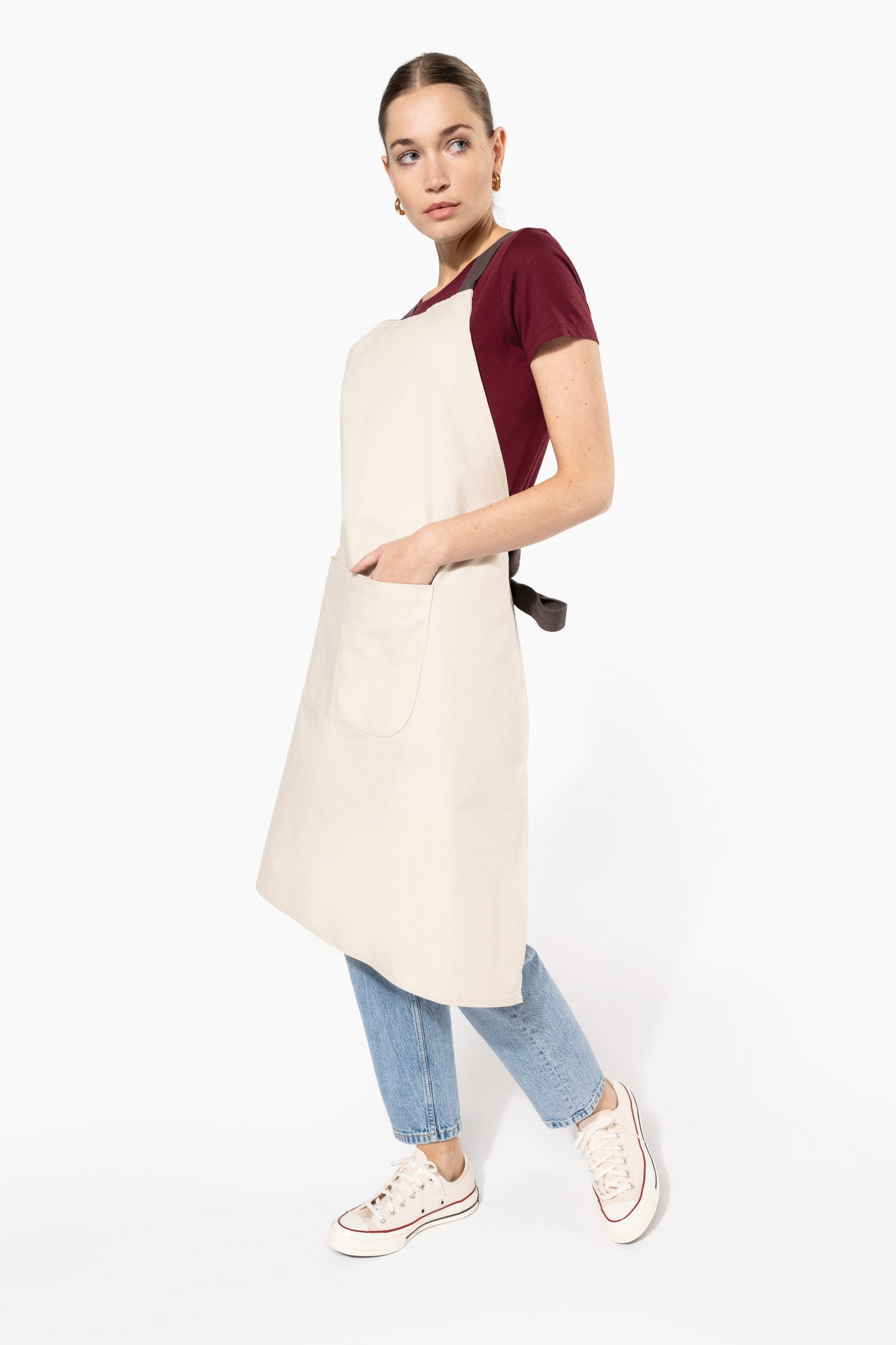 Organic cotton apron 90 x 76 cm Kariban® Black