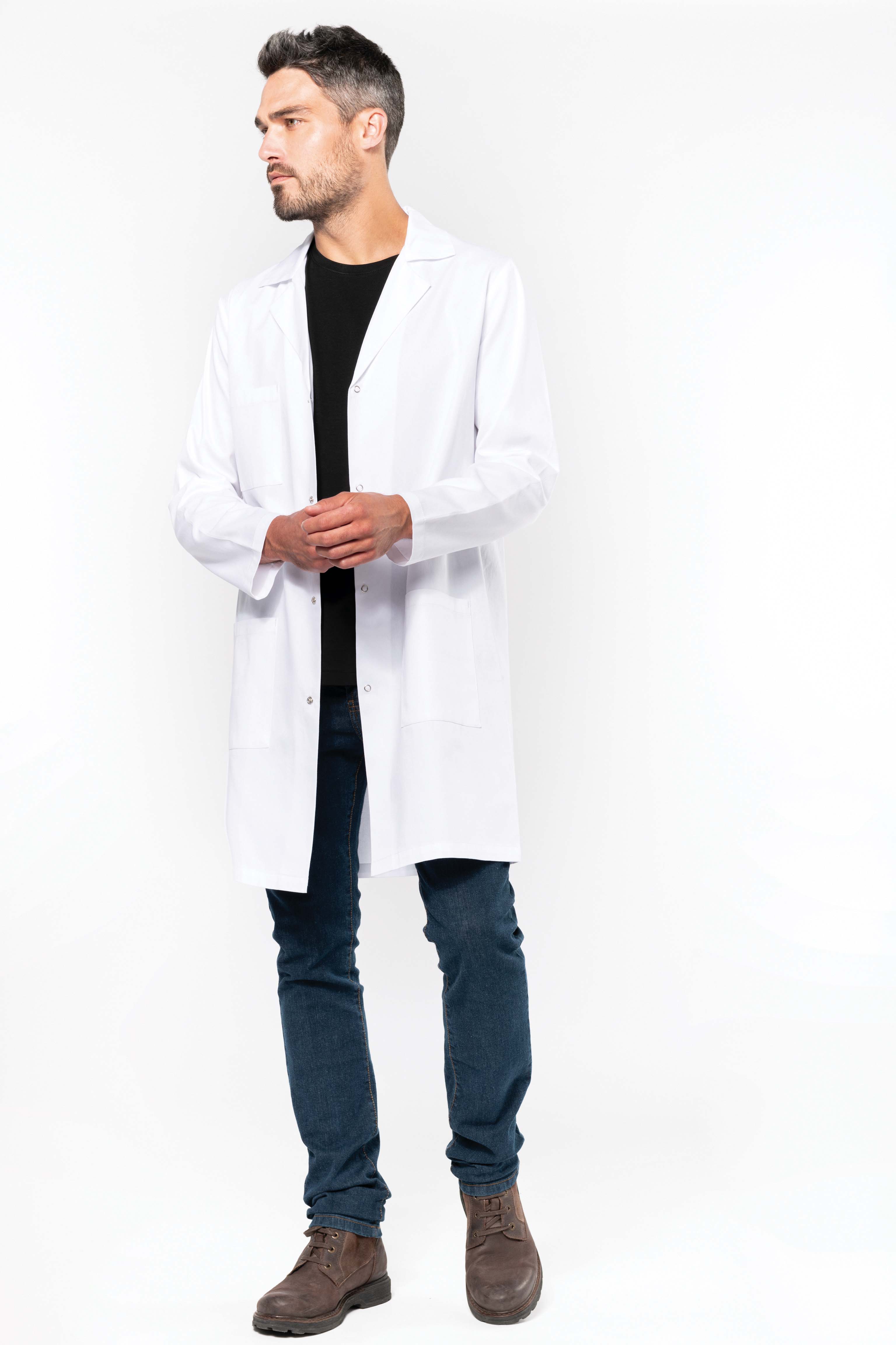 Premium lab coat 100% cotton 200 g/m² Kariban® White XL