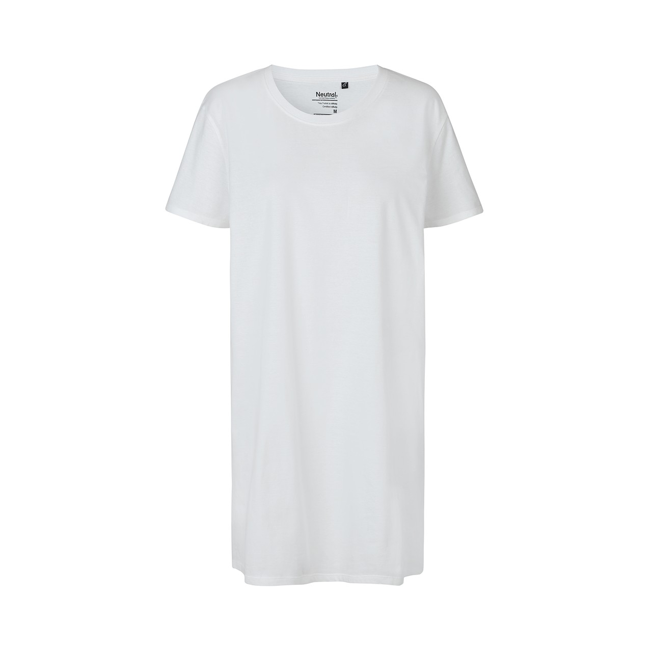 Fairtrade Bio-Baumwoll-Damen T-Shirt lang 155 g/m² Neutral® White XXL