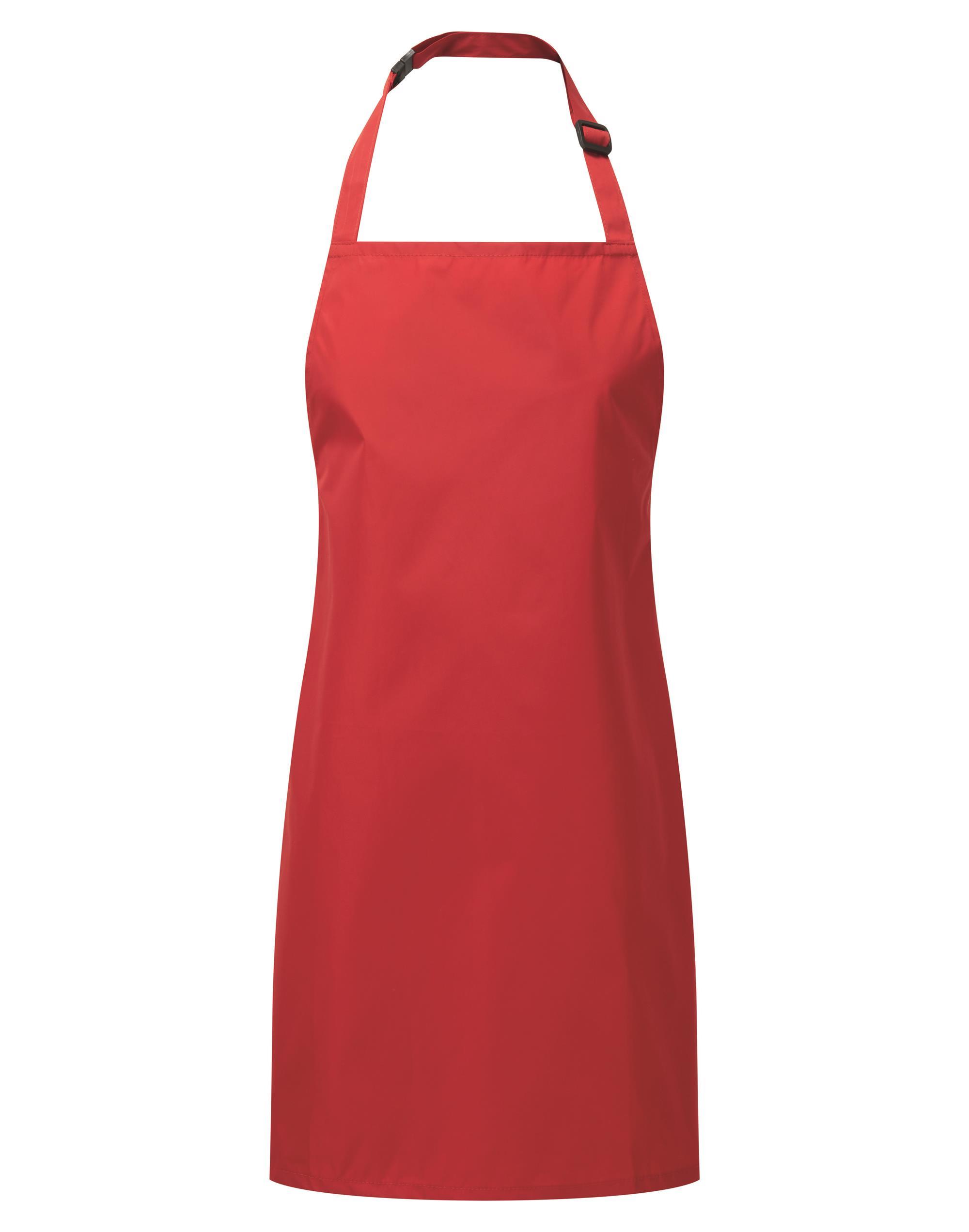 Waterproof children's apron 110 g/m² Premier® Red 3-6 years/ W x L 43 x 53 cm