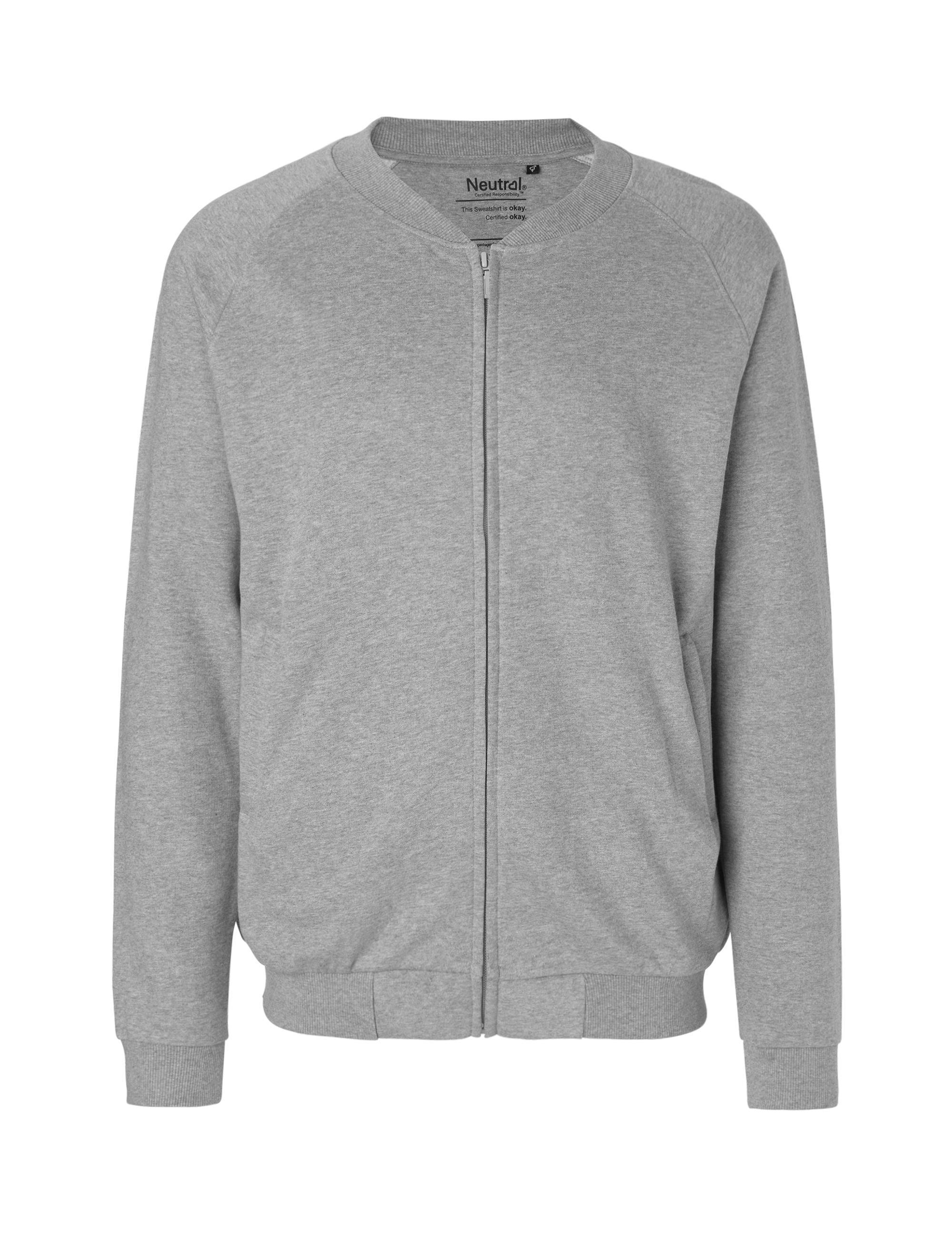 Organic Fairtrade Cardigan 300 g/m² Neutral® Sports Grey 3XL