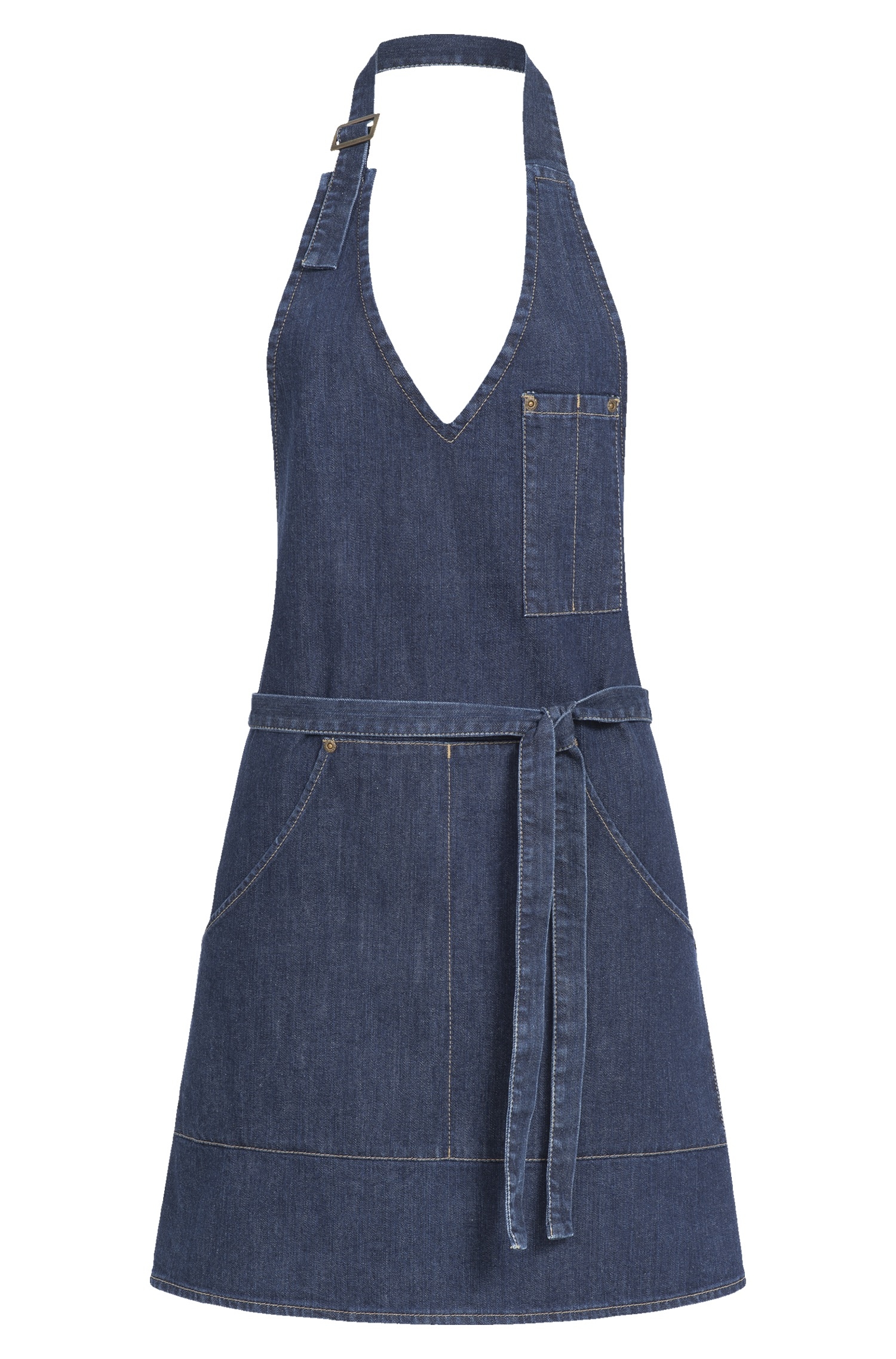 Damen Latzschürze 4411 70 x 65 cm Greiff® Blue Denim