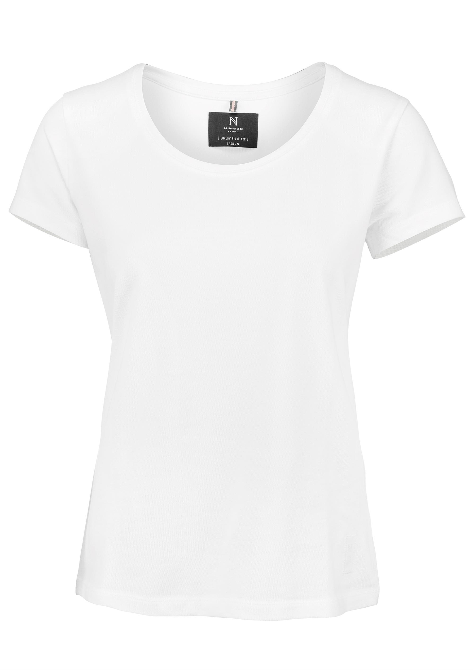 Damen Bio-Baumwoll-Pique-T-Shirt Danbury 230 g/m²  Nimbus® Weiß XL