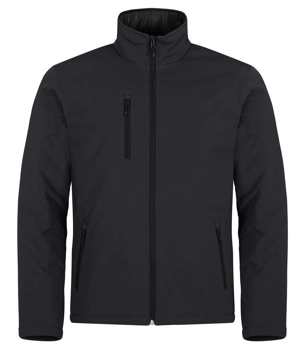 Herren BASIC wattierte Softshelljacke Clique® Schwarz 4XL