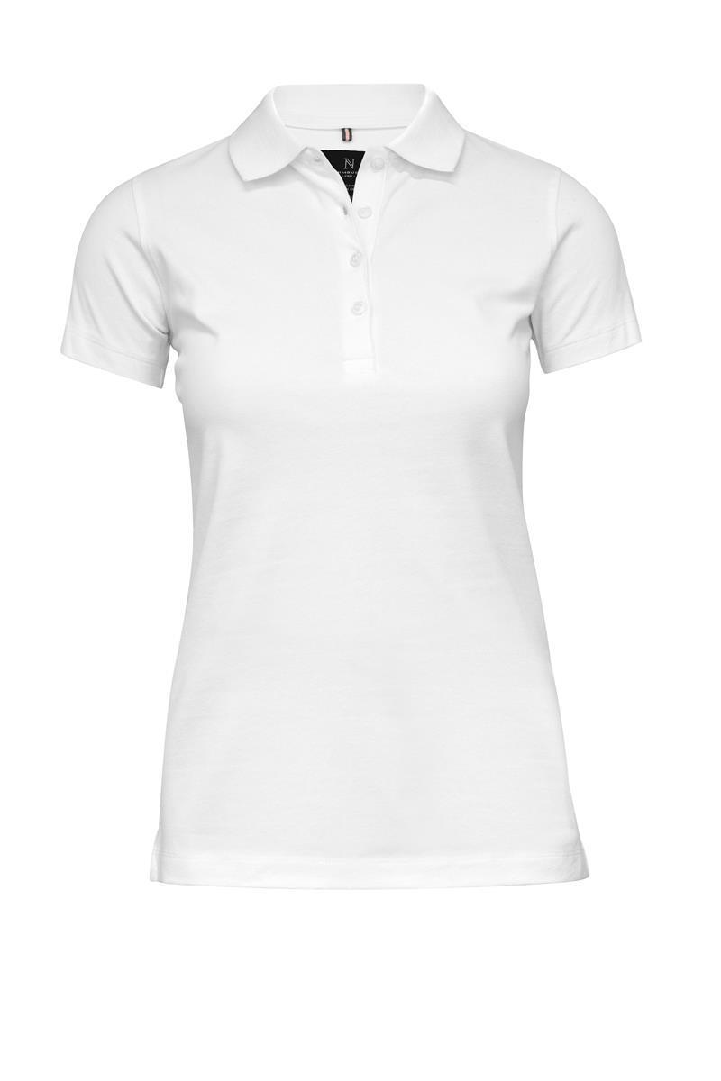 Damen Bio-Baumwoll-Poloshirt Harvard 230 g/m² Nimbus® Weiß 3XL