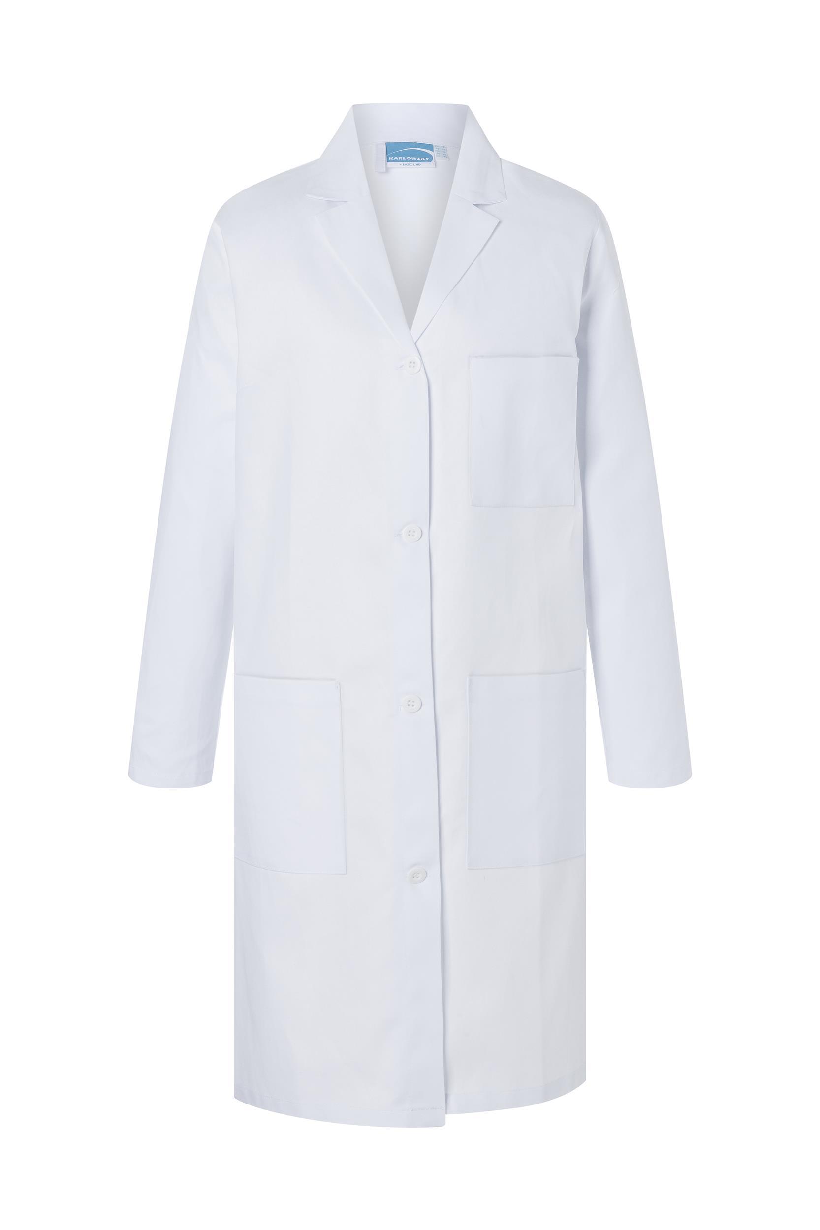 Ladies lab coat cotton 205 g/m² Karlowsky® White L
