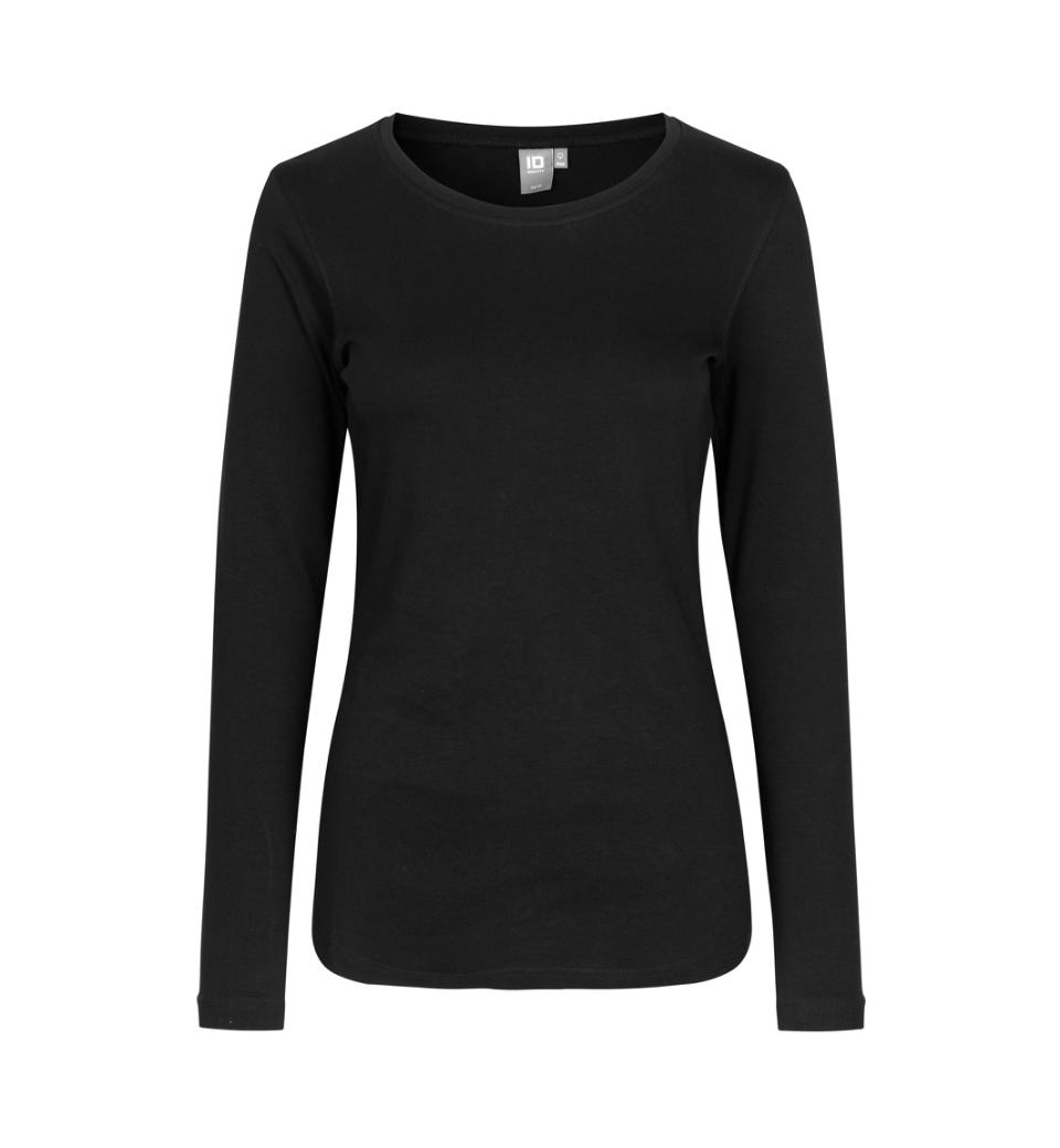Damen Interlock-T-Shirt Langarm 220 g/m² ID Identity® Black 3XL
