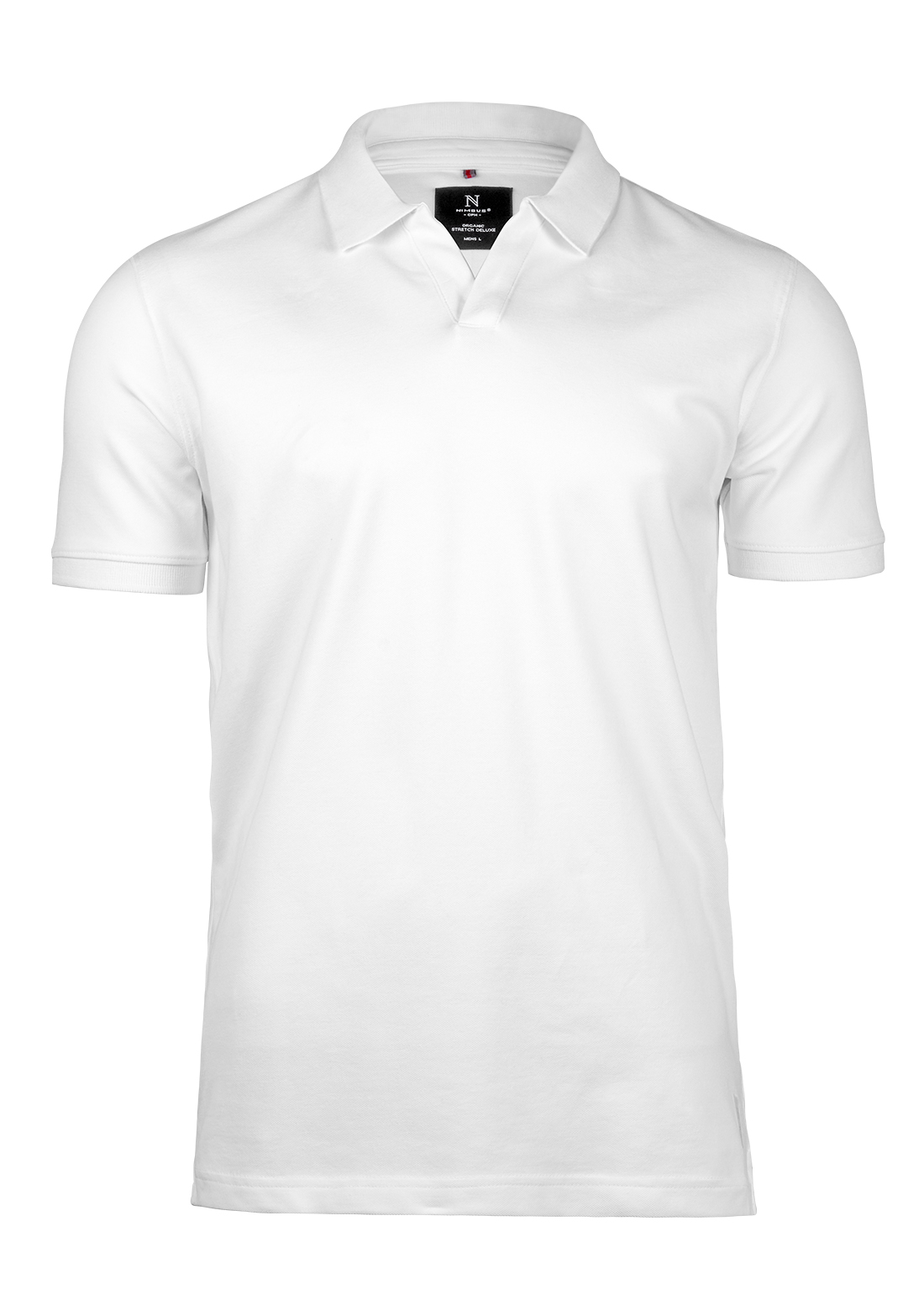 Men's V-neck organic cotton polo shirt Harvard 230 g/m² Nimbus®.