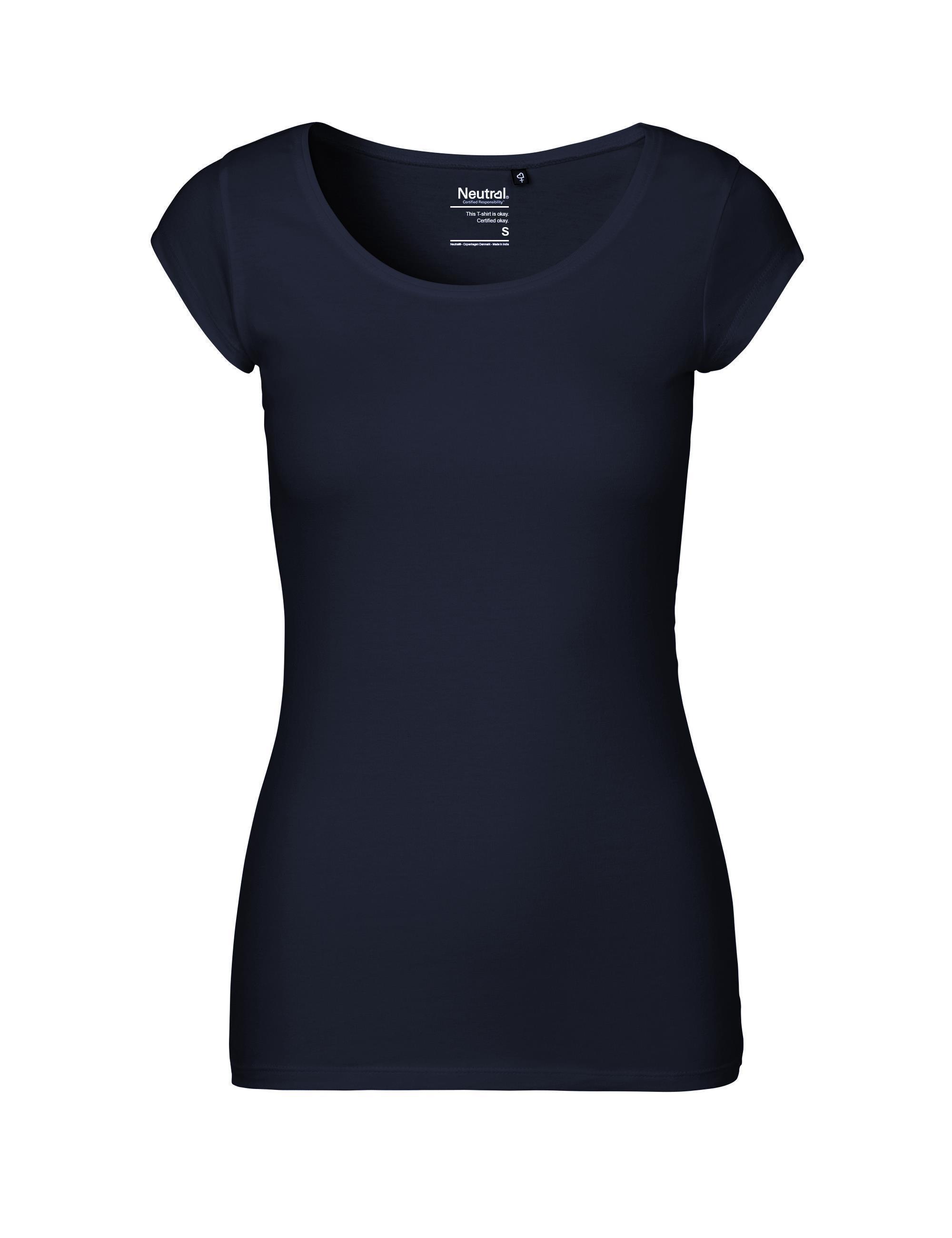 Organic Fairtrade Slimfit-Damen T-Shirt 155 g/m² Neutral® Navy M