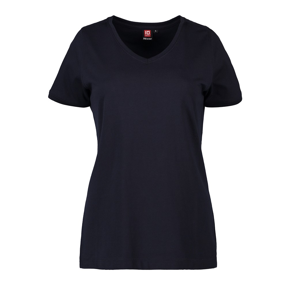 PRO Wear Damen Arbeits-T-Shirt V-Neck 220 g/m² ID Identity® Navy L