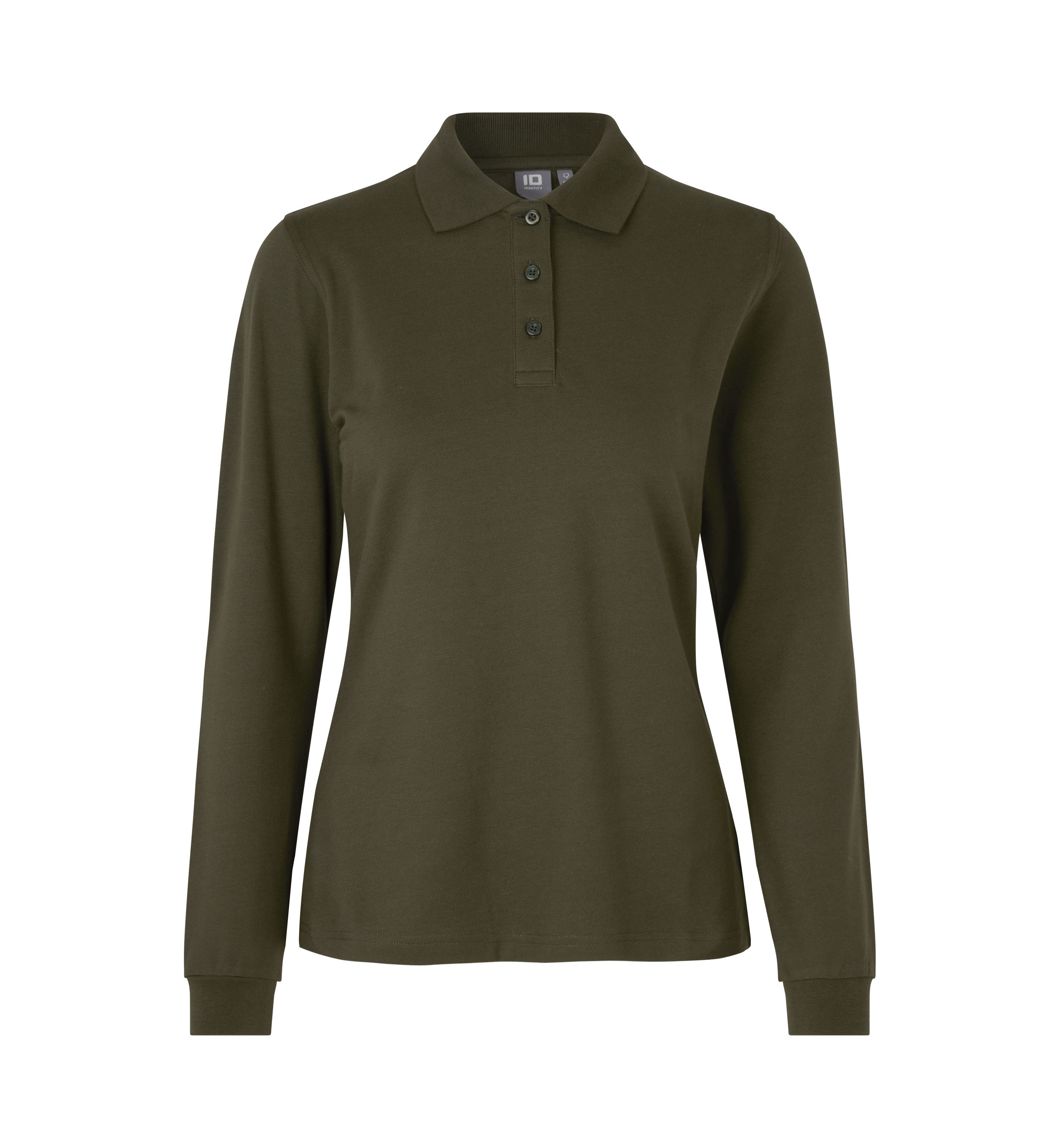 Langarm Poloshirt Damen | Stretch 220 g/m² ID Identity® Oliv 3XL