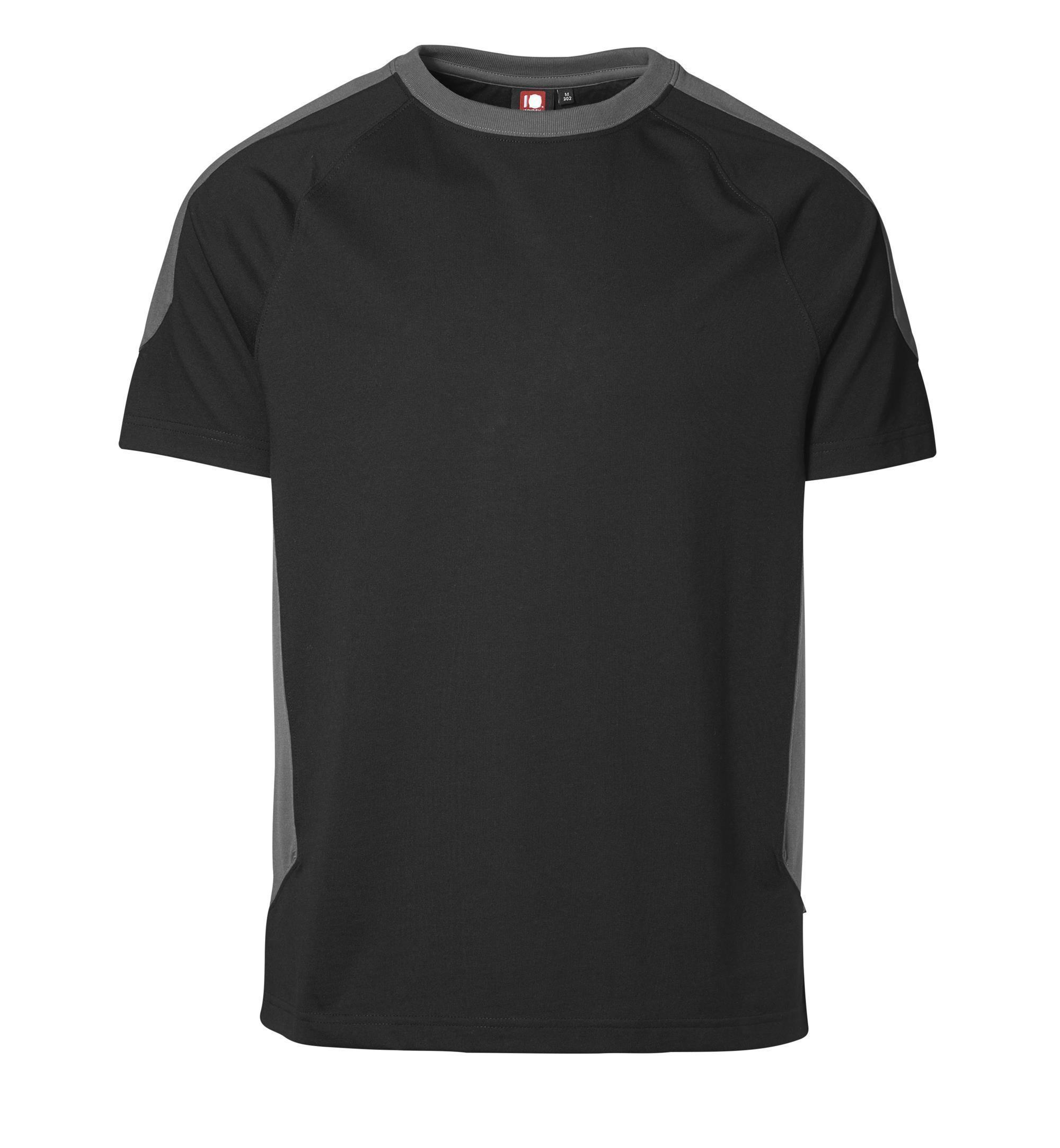 PRO Wear Arbeits-T-Shirt Kontrast 220 g/m² ID Identity® Schwarz XS