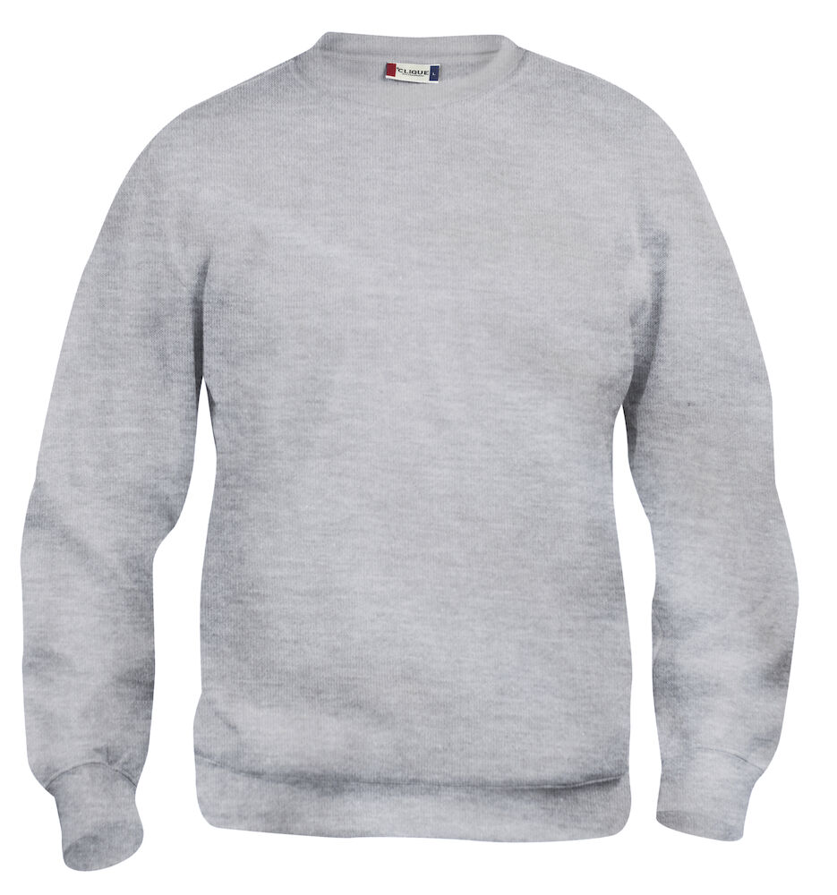 Kinder Rundhals Sweatshirt 280 g/m² Clique® Graumeliert 95 90/100 (3-5 Jahre)