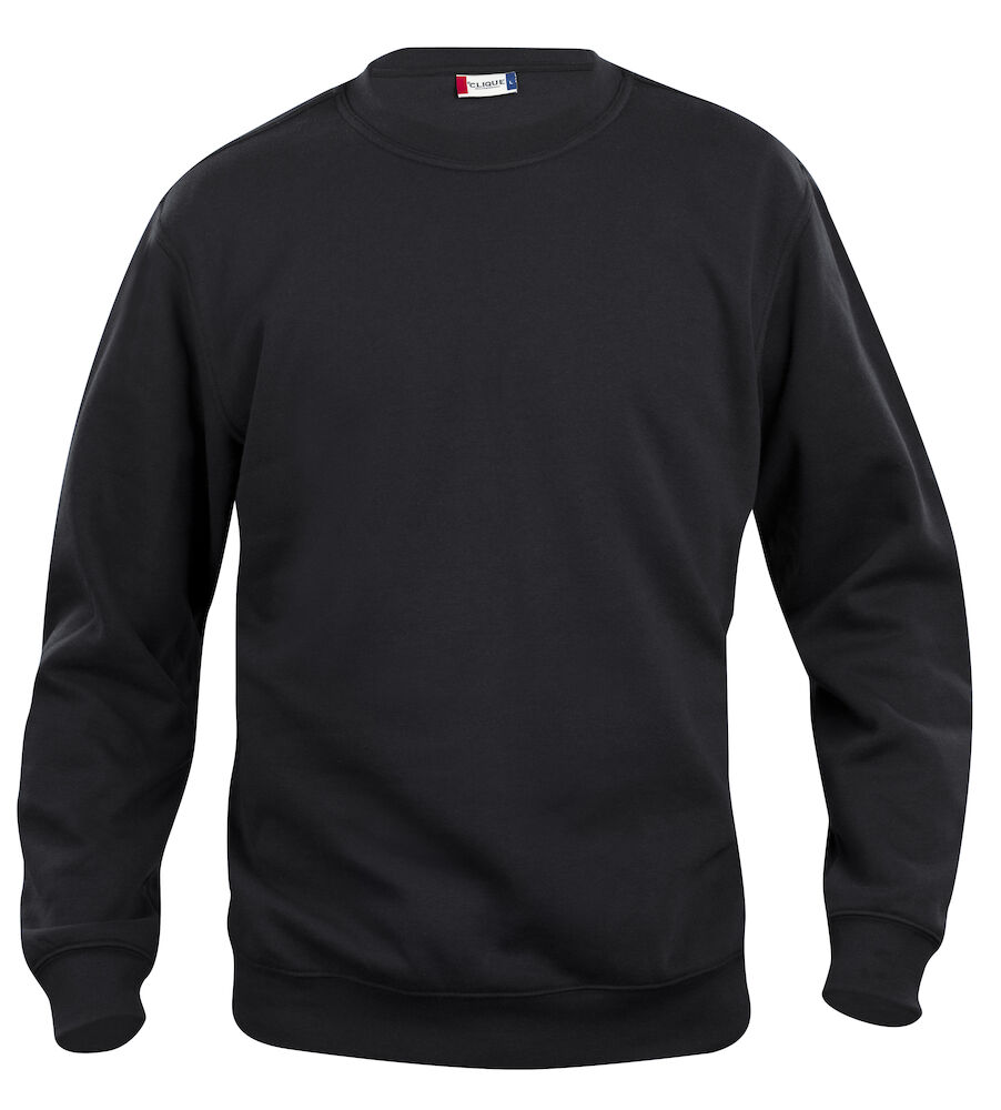 Kinder Rundhals Sweatshirt 280 g/m² Clique® Schwarz 99 150-160 (12-14 Jahre)