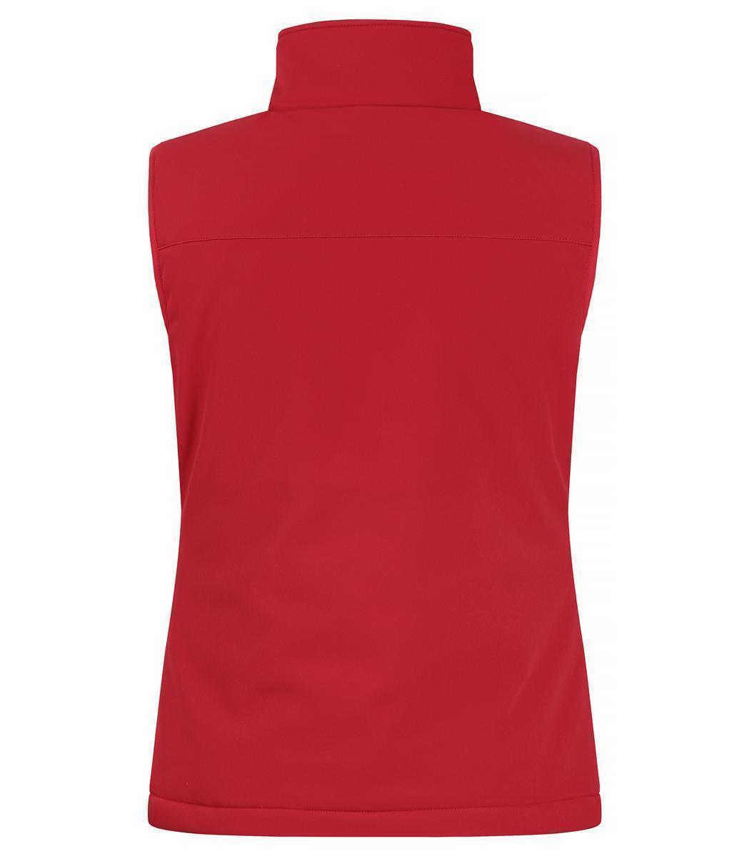 Damen BASIC wattierte Softshellweste Clique® Rot XS