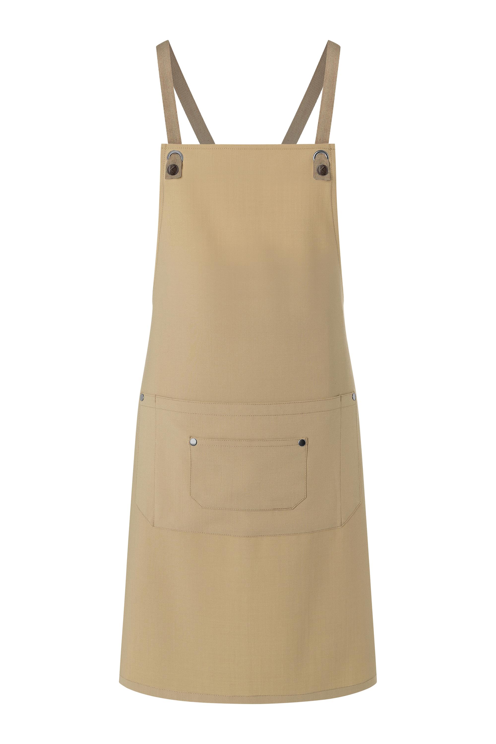 Bib apron URBAN-NATURE with cross straps 85 x 70 cm Karlowsky® pebble gray