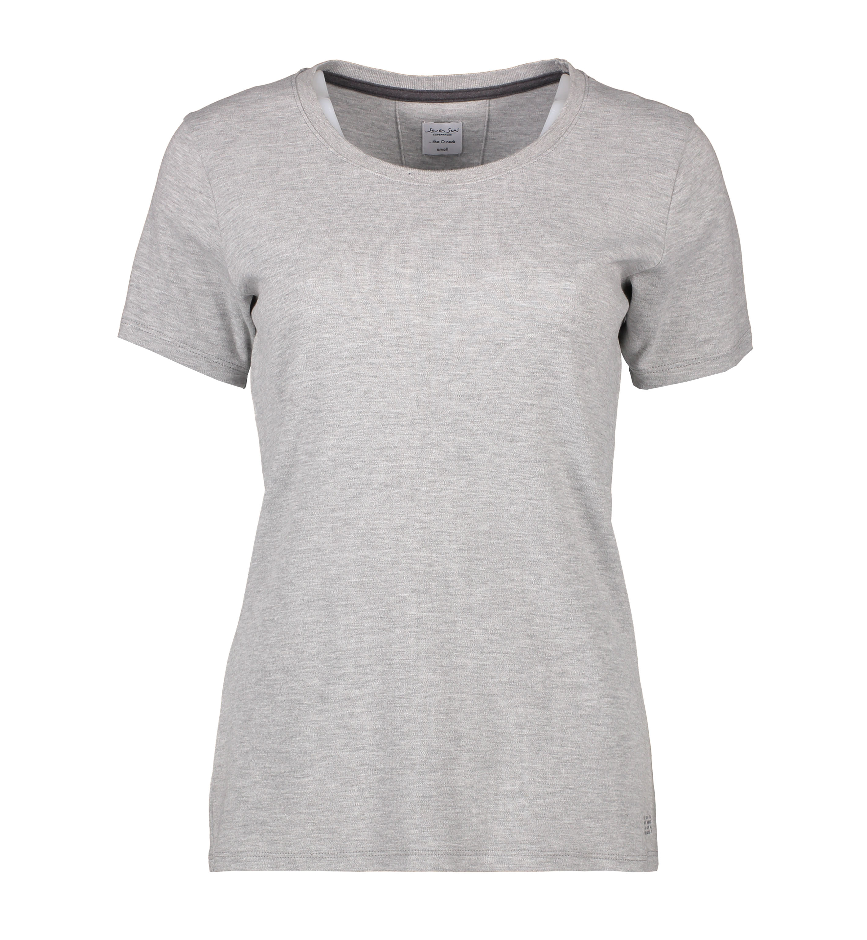 Ladies' T-shirt interlock 180 g/m² Seven Seas® light gray mottled S