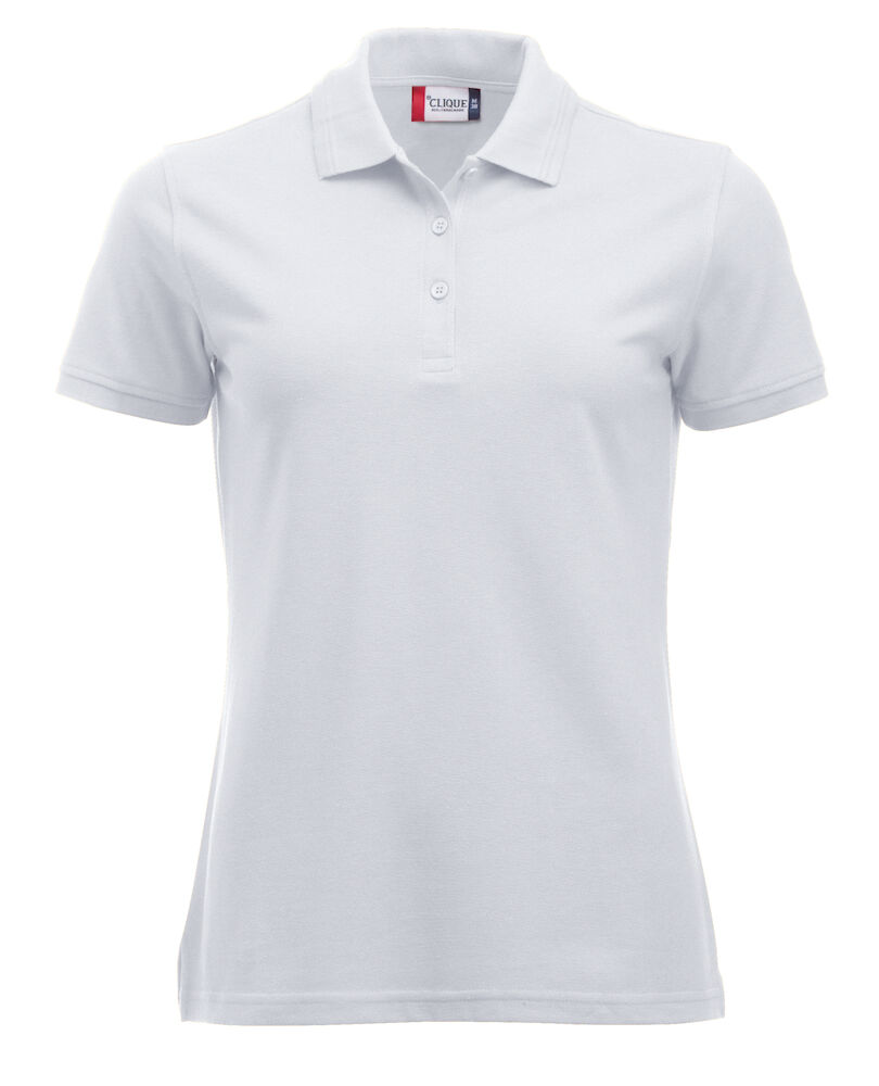 Damen Workwear Poloshirt Manhattan 200 g/m² Clique® Weiß 00 XS
