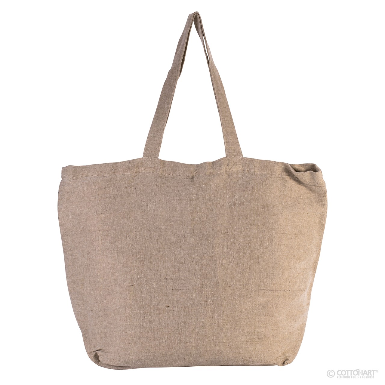 Large jute cotton bag 54 x 17 x 42 cm KiMood® Washed Natural