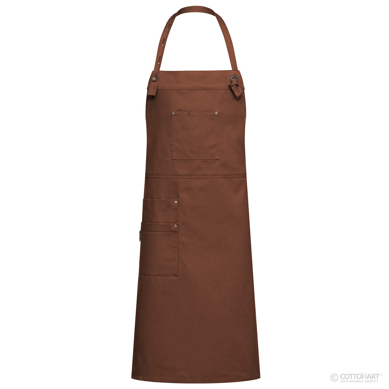 Bib apron CANVAS 4049 77 x 95 cm Greiff® rust brown