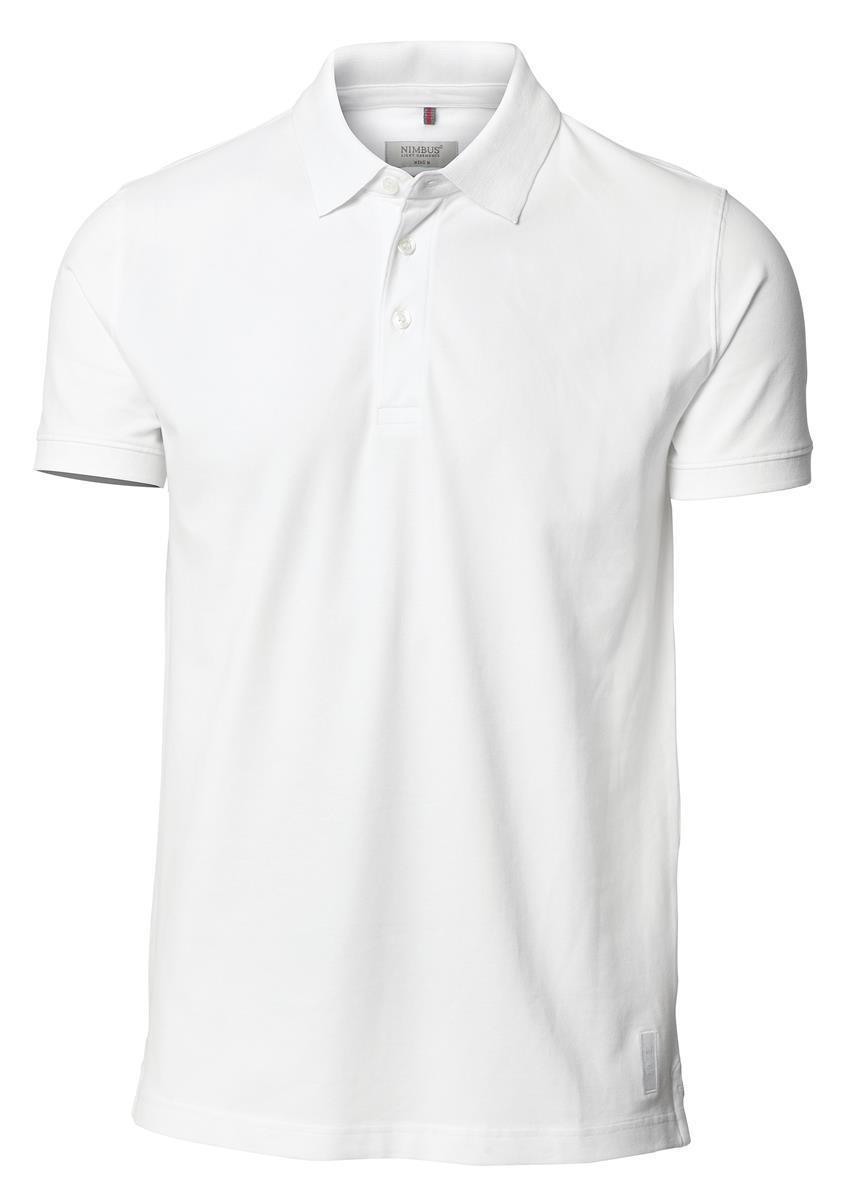 Herren Bio-Baumwoll-Poloshirt Harvard 230 g/m² Nimbus® Weiß 3XL