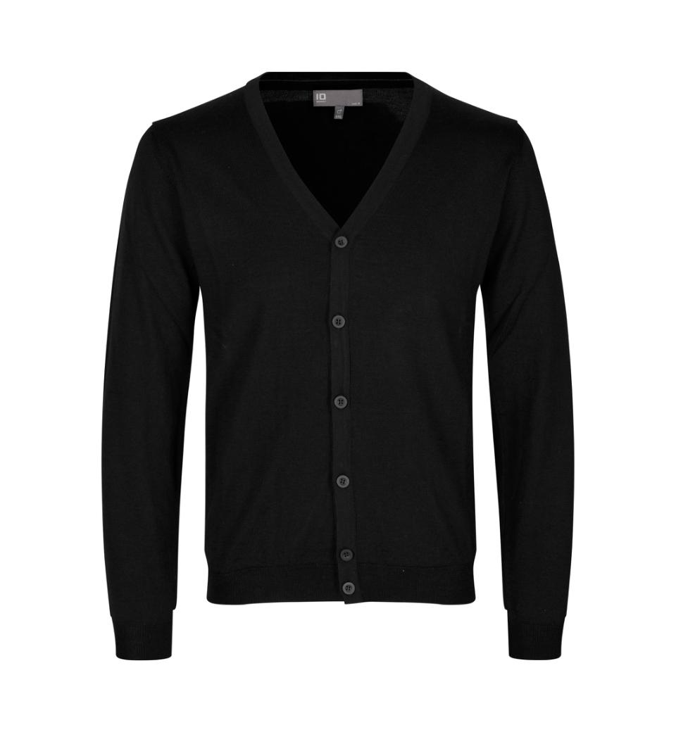 Cardigan Herren | Merino ID Identity® Schwarz M