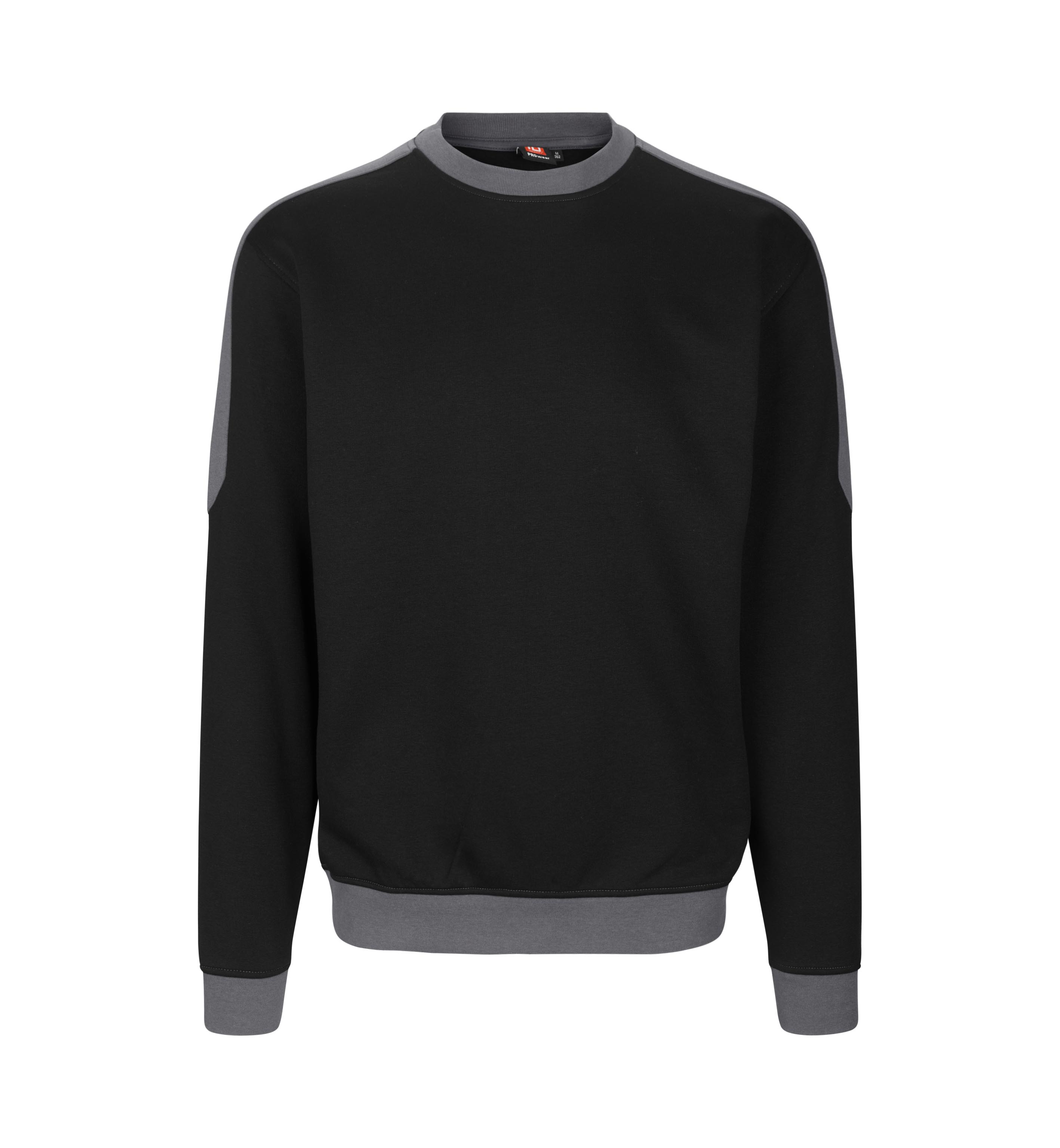 PRO Wear Arbeits-Sweatshirt Kontrast 290 g/m² ID Identity® Schwarz XS