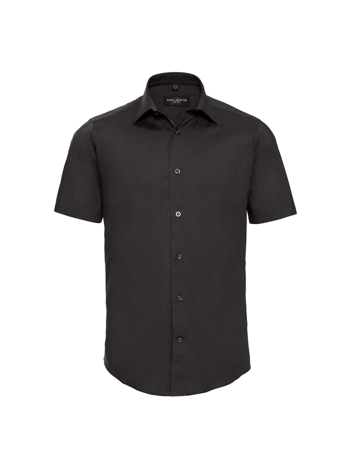 Body-hugging stretch shirt - short sleeve Russell Collection®