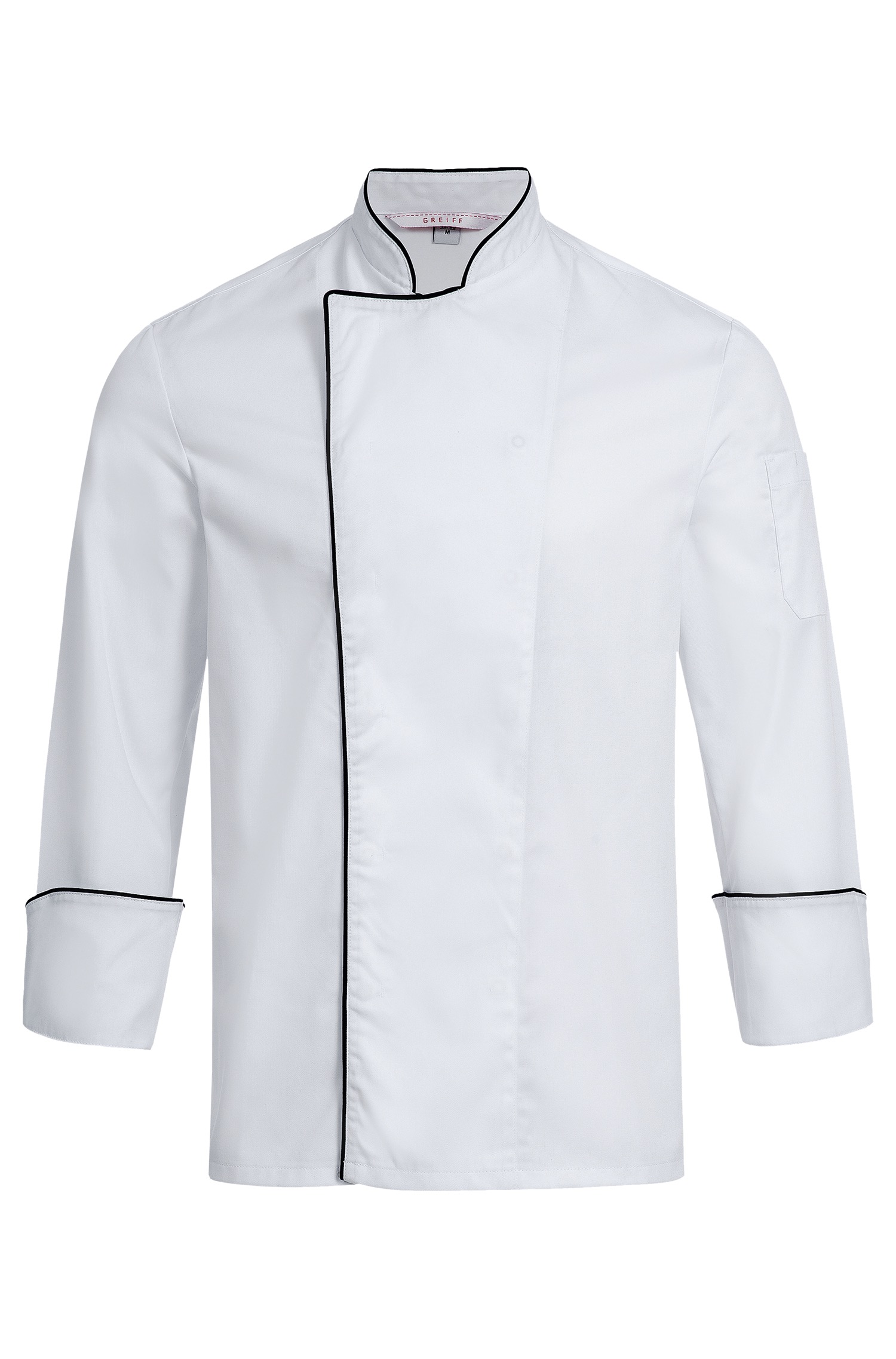 Men's Cooking Jacket RF 5581 Greiff® White / Piping Black L