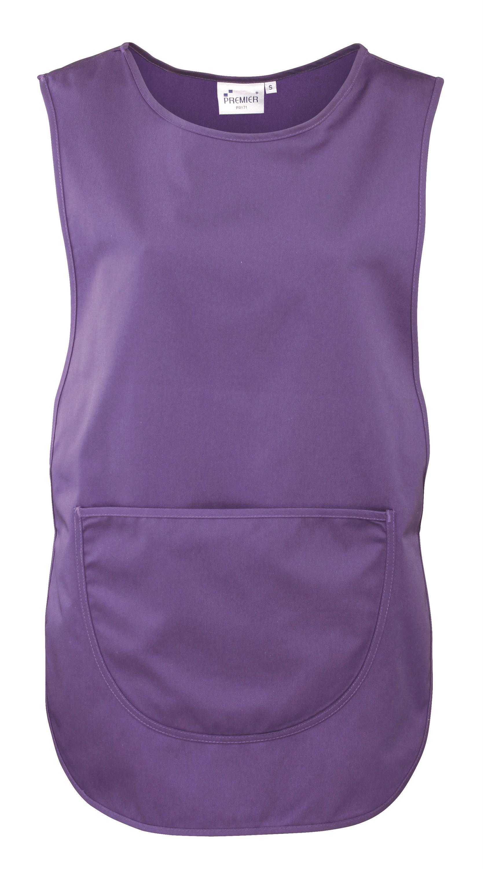 Throw-over apron short with pocket 195 g/m² Premier® Purple (approx. Pantone 269) S