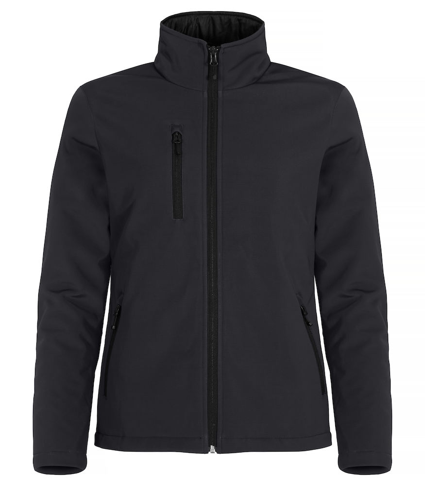 Ladies BASIC padded softshell jacket Clique® Black M