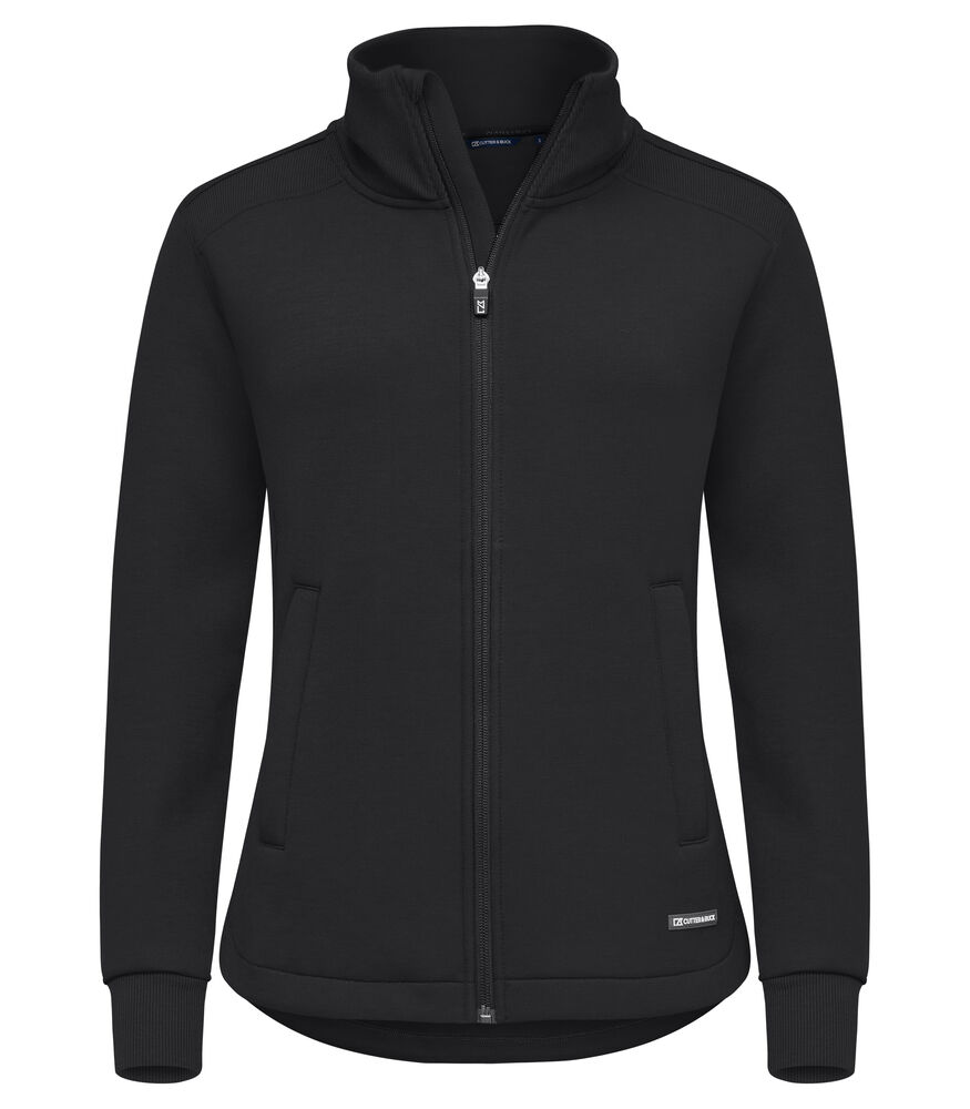 Damen Cardigan mit Reißverschluss Pemberton Cutter & Buck Black XXL