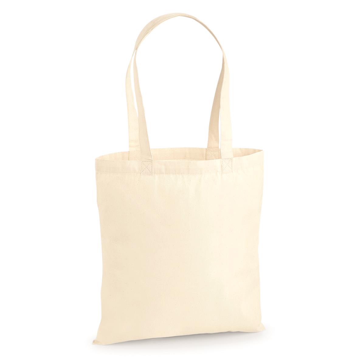 Premium cotton bag 38 x 42 cm Westford Mill® Natural